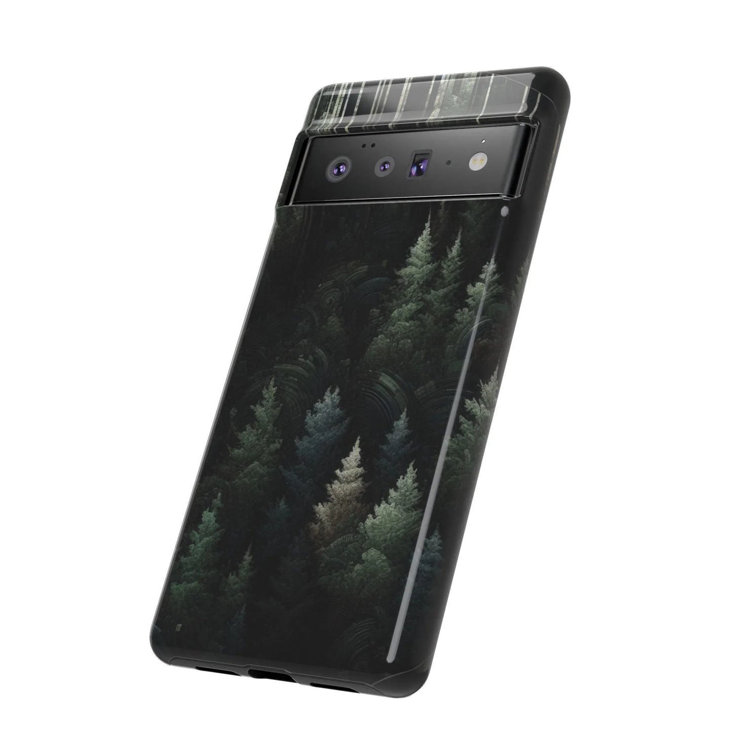 Phone Cases - Deep Dark Forest Nature Design - Oceanfront Products