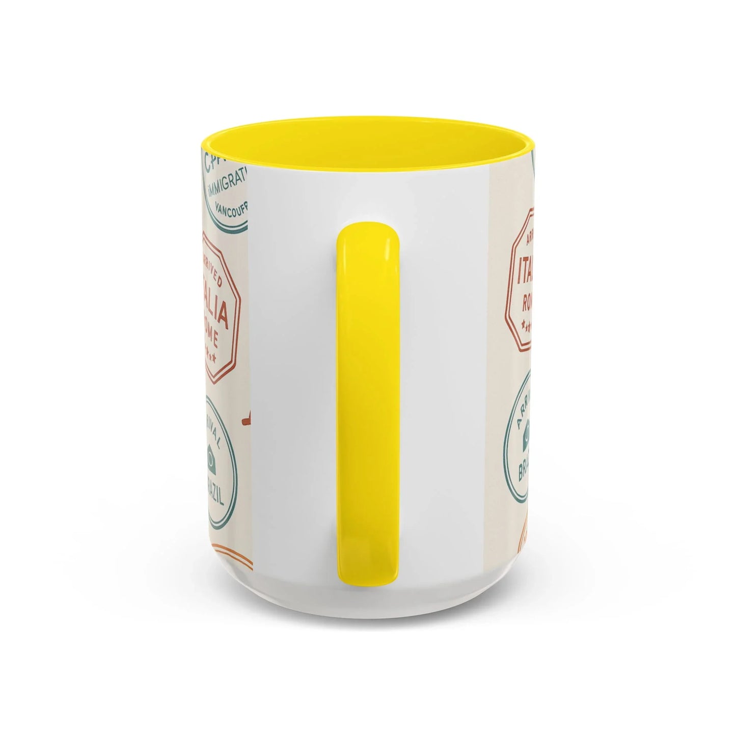 Pack Light, Live Big – Wanderlust Mug with Passport Stamp Collection - Oceanfront Products