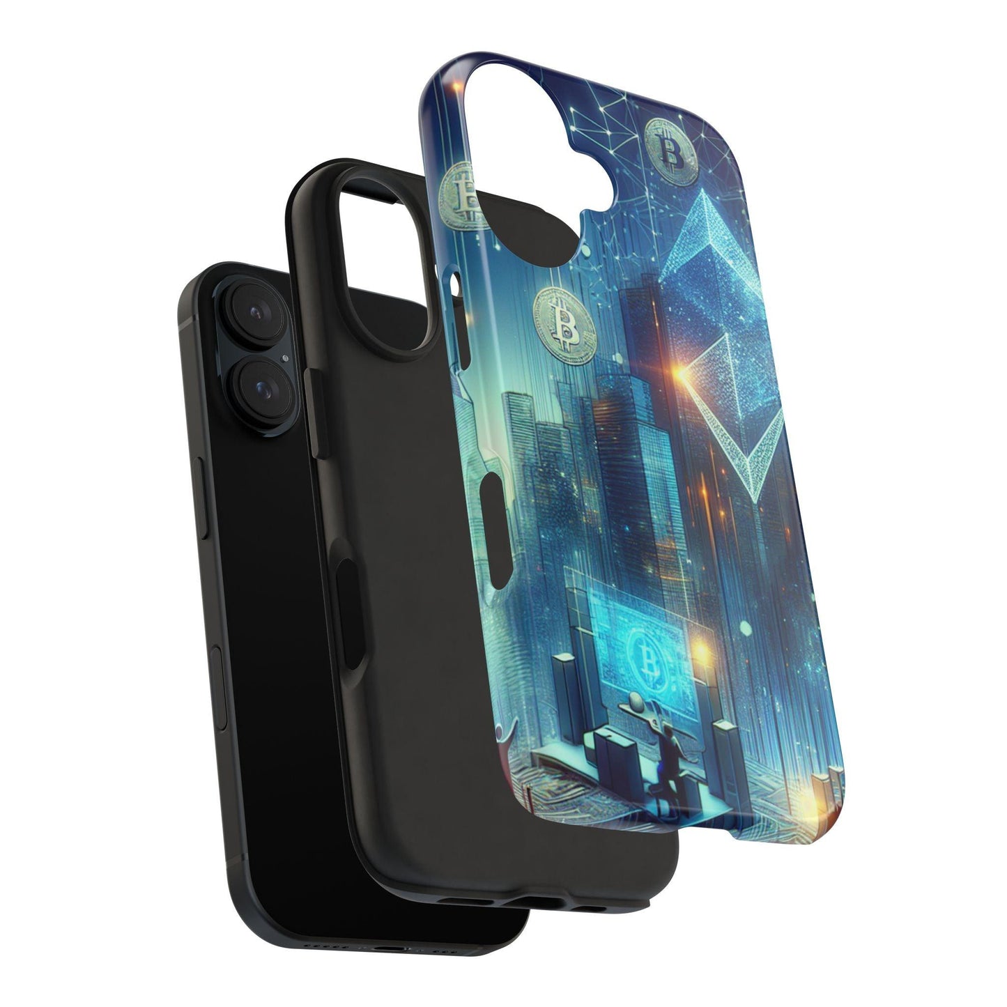 Phone Case - Cryptocurrency Enthusiasts Futuristic Design - Oceanfront Products