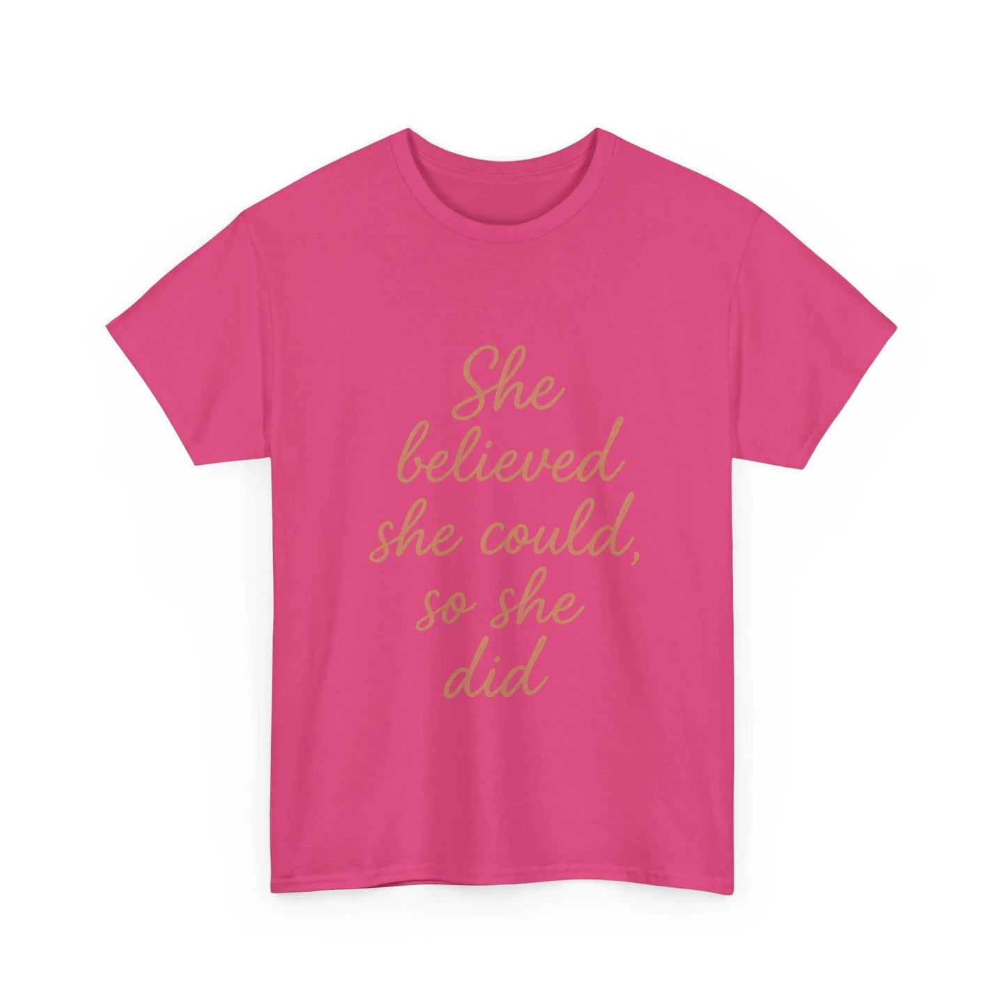 She Believed She Could, So She Did – Motivational Women’s Tee - Oceanfront Products
