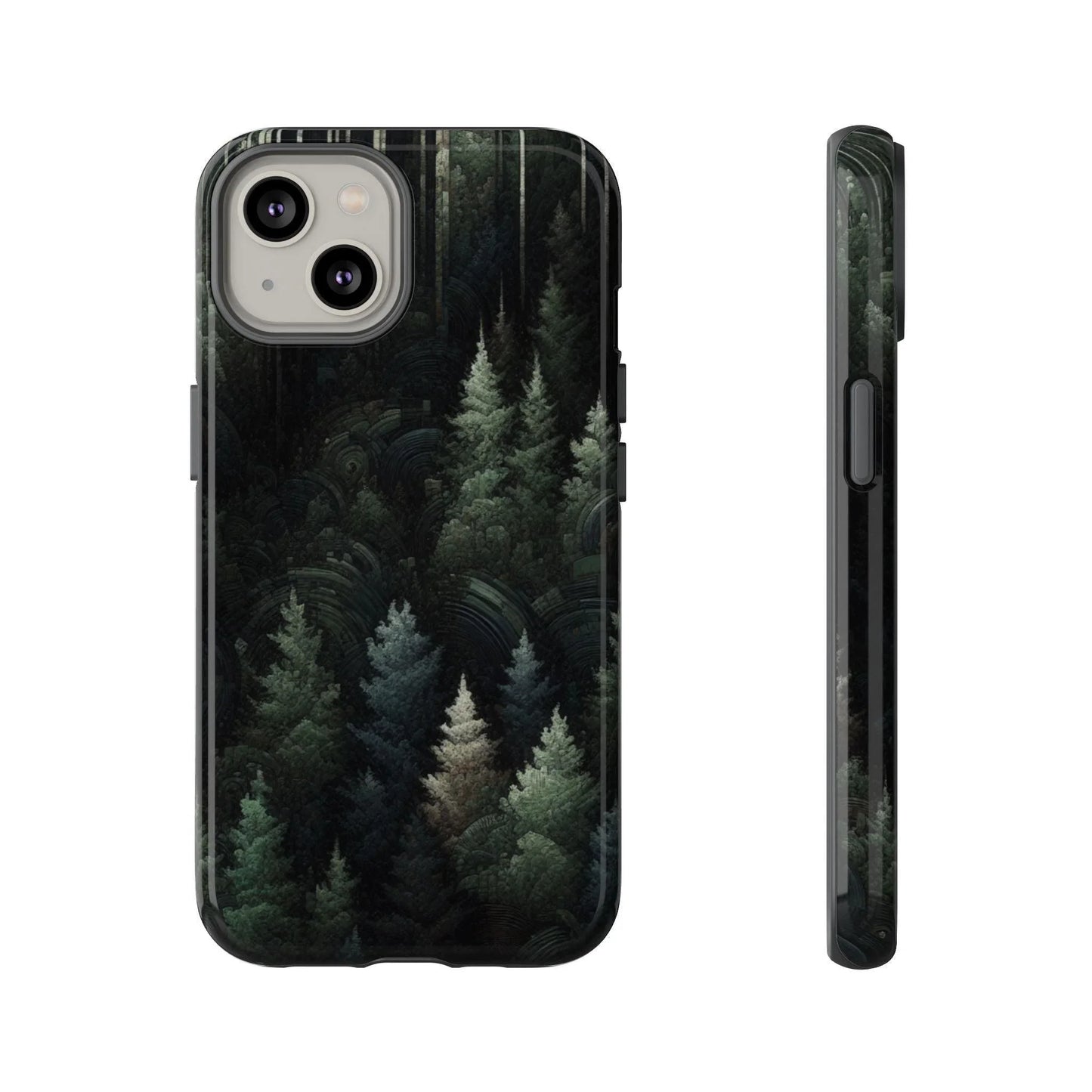 Phone Cases - Deep Dark Forest Nature Design - Oceanfront Products