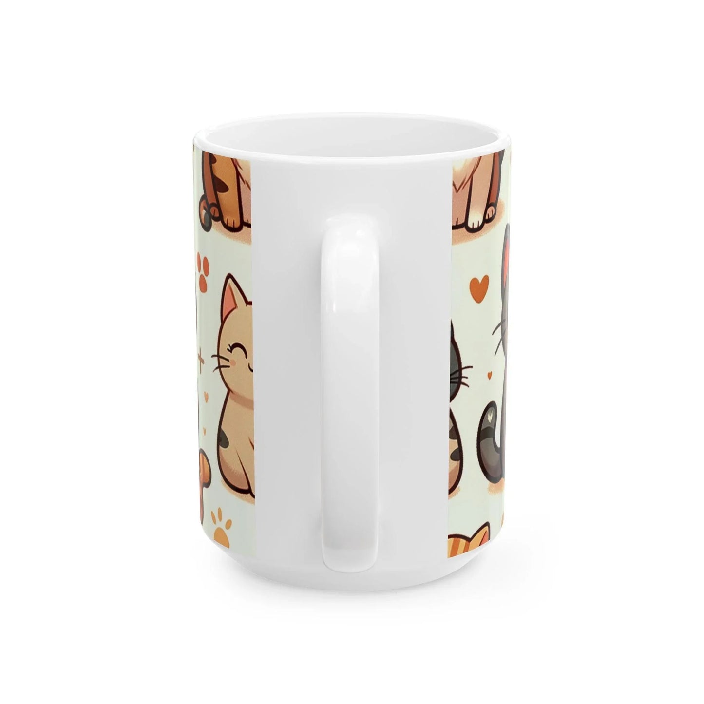 Charming Cat Illustration Coffee Cup: Purr-fect for Cat Lovers - Oceanfront Products