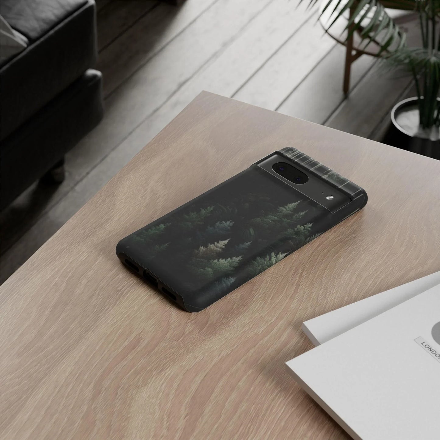 Phone Cases - Deep Dark Forest Nature Design - Oceanfront Products