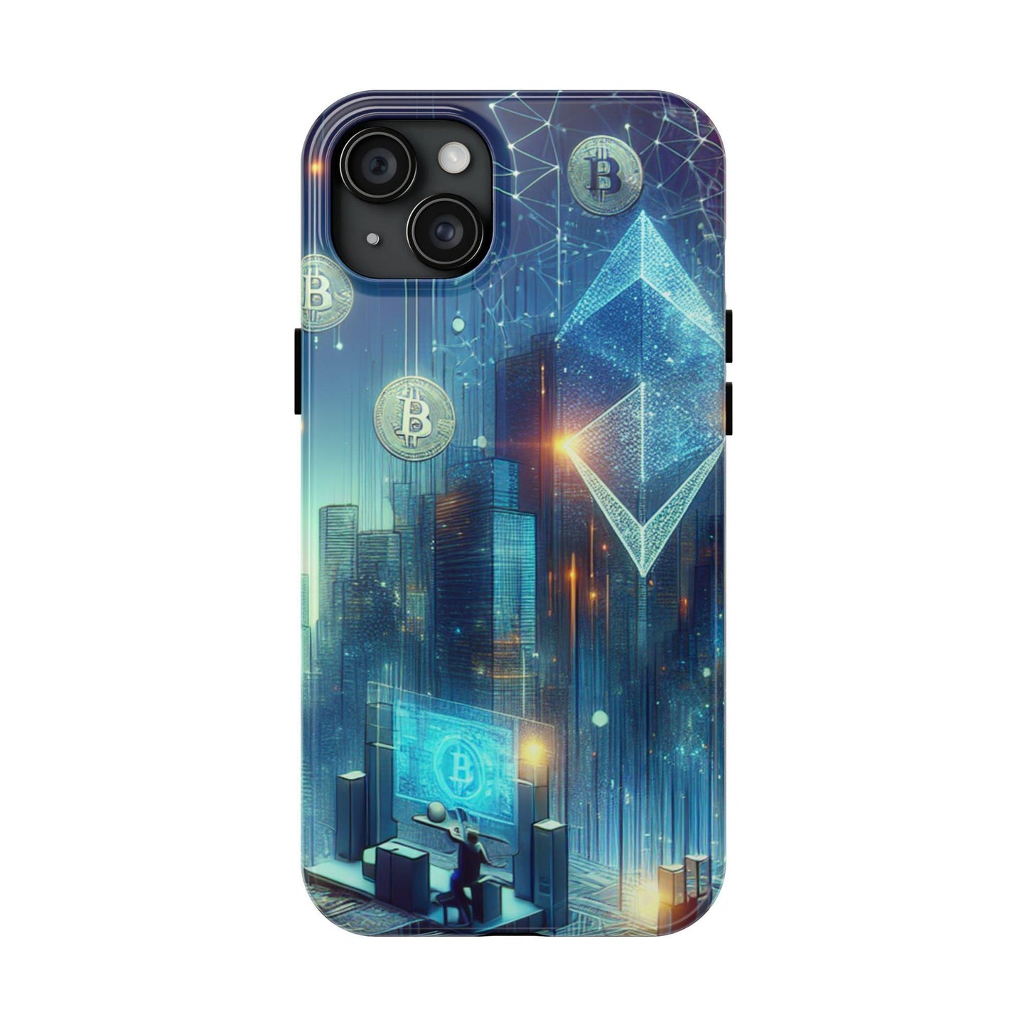 Phone Case - Cryptocurrency Enthusiasts Futuristic Design - Oceanfront Products
