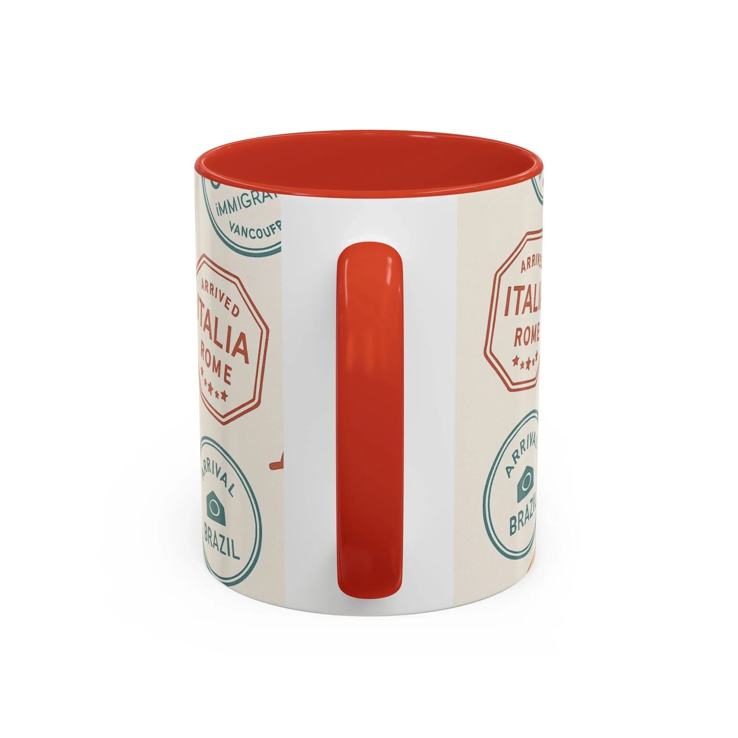 Pack Light, Live Big – Wanderlust Mug with Passport Stamp Collection - Oceanfront Products