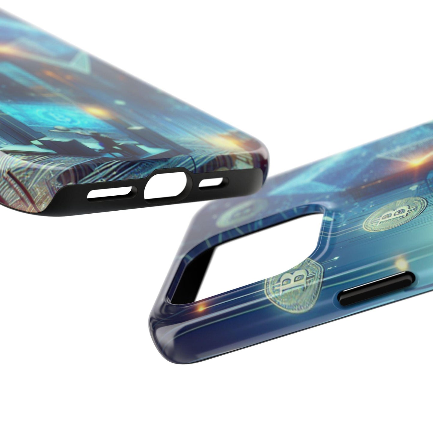 Phone Case - Cryptocurrency Enthusiasts Futuristic Design - Oceanfront Products