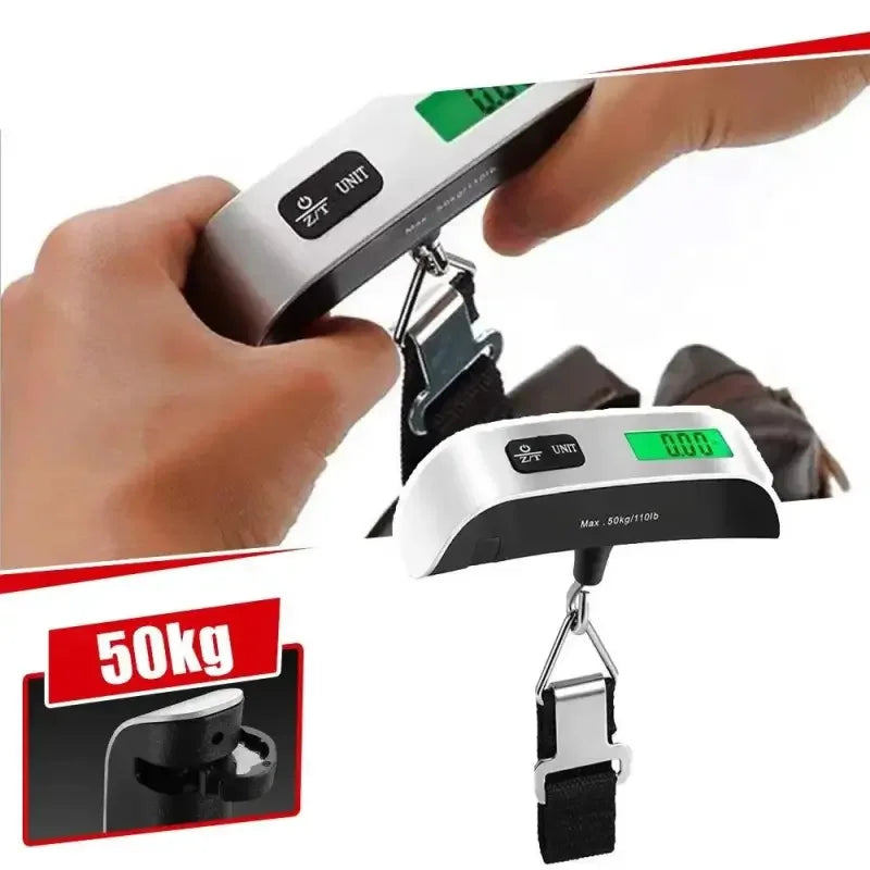 Sleek Digital Luggage Scale for 110lb 50kg Portable Convenience - Oceanfront Products