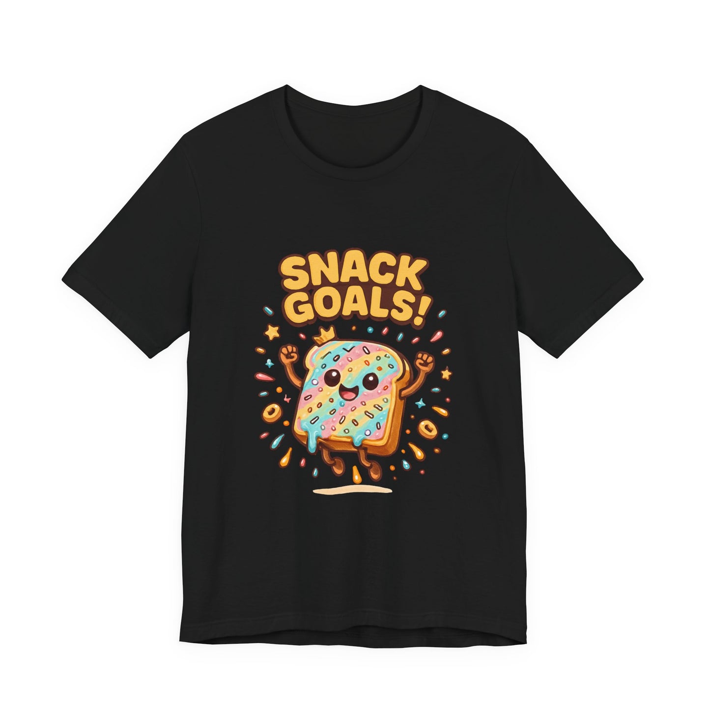 Snack Attack Unisex Tee, Food Lover Gift, Snacking Shirt, Funny Graphic Tee,