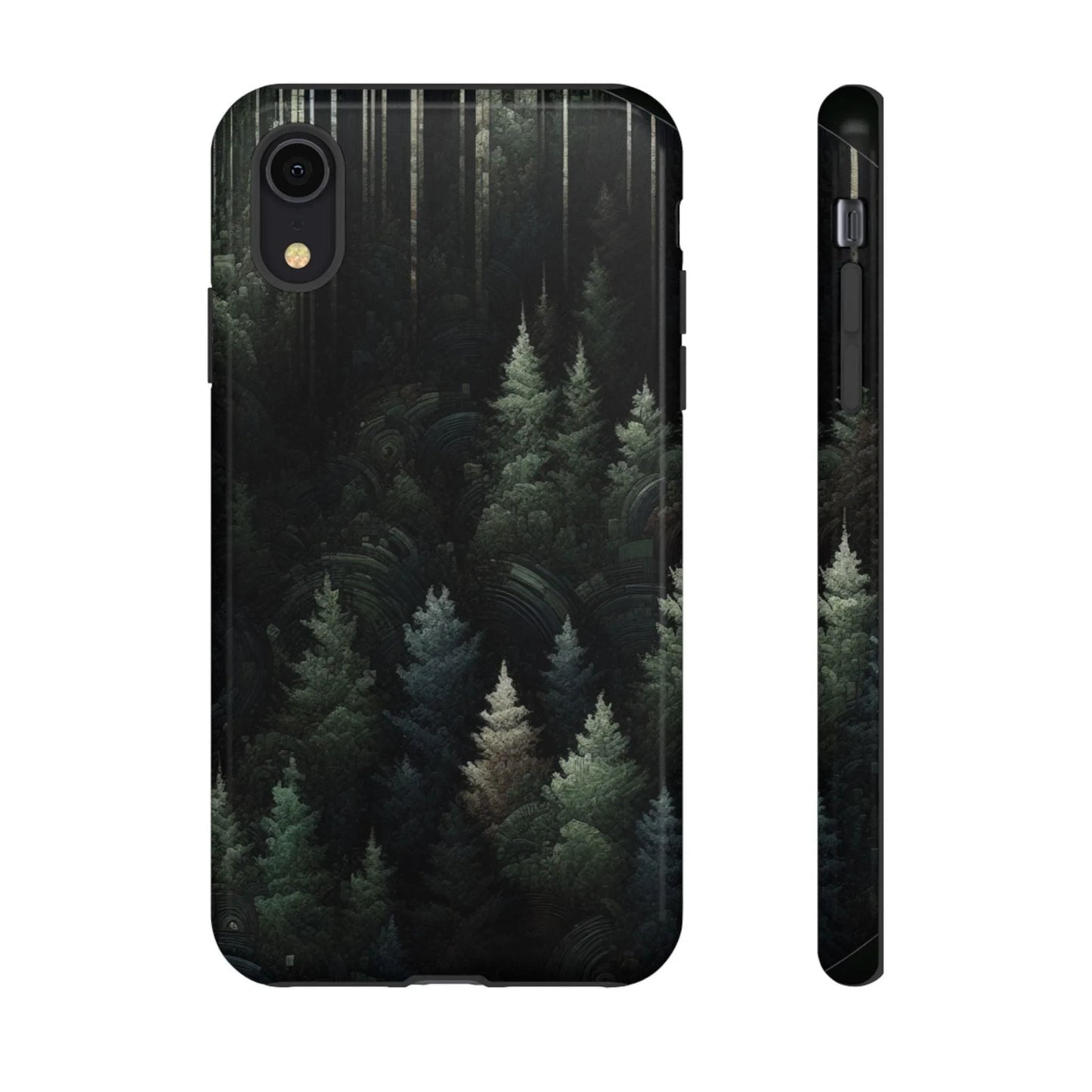 Phone Cases - Deep Dark Forest Nature Design - Oceanfront Products