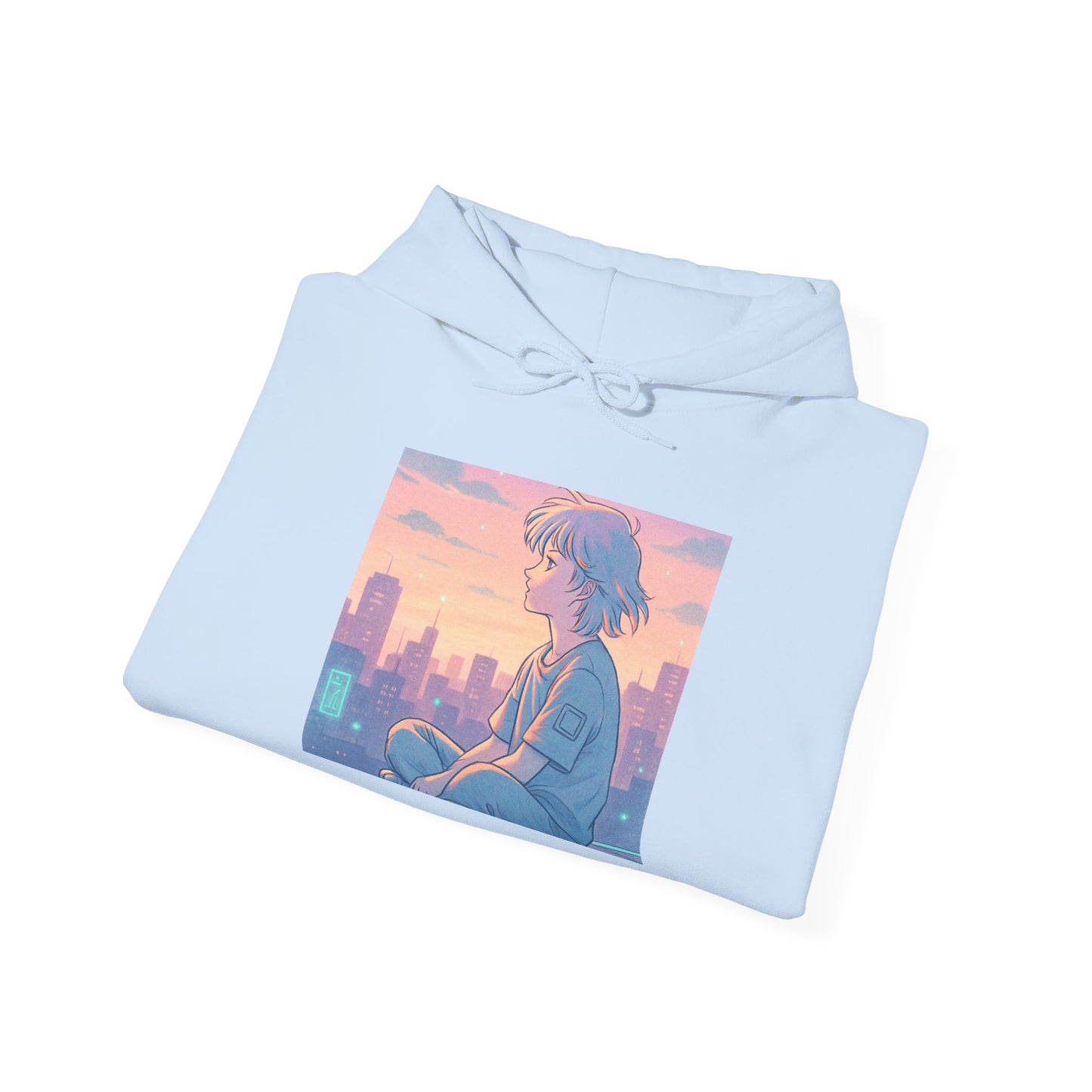 Hooded Sweatshirt Lofi/Vaporwave Design