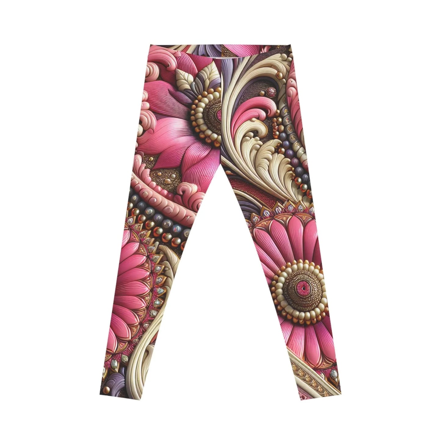 Pink Flower Leggings - Oceanfront Products