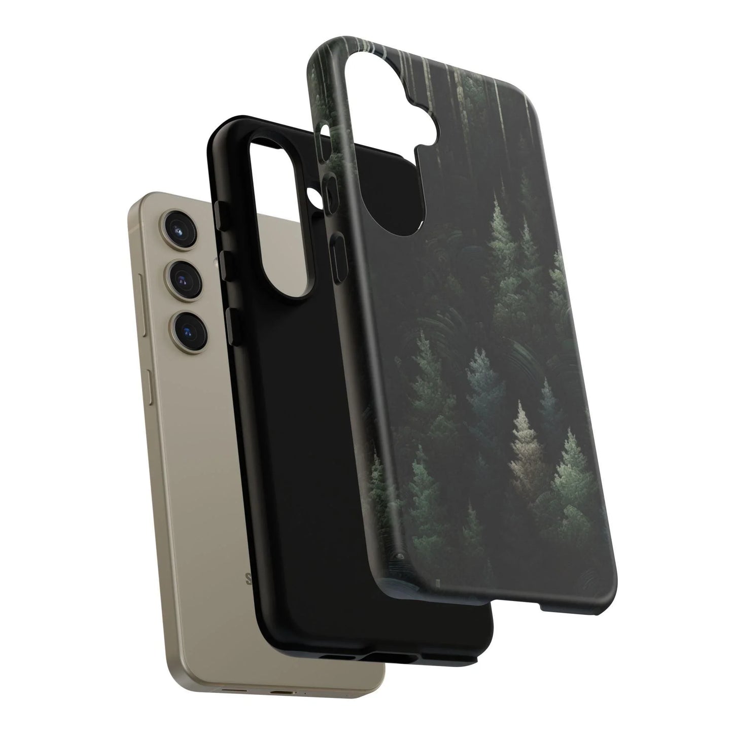 Phone Cases - Deep Dark Forest Nature Design - Oceanfront Products
