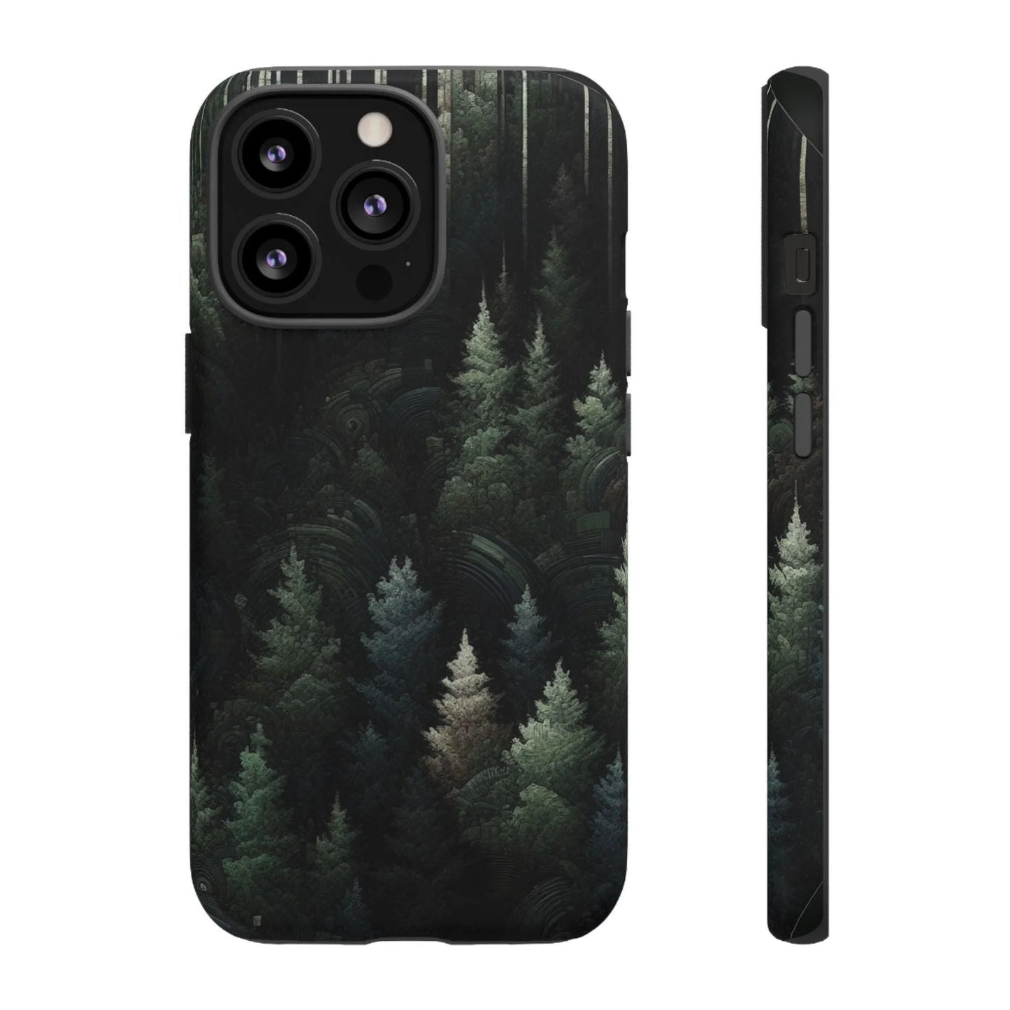 Phone Cases - Deep Dark Forest Nature Design - Oceanfront Products