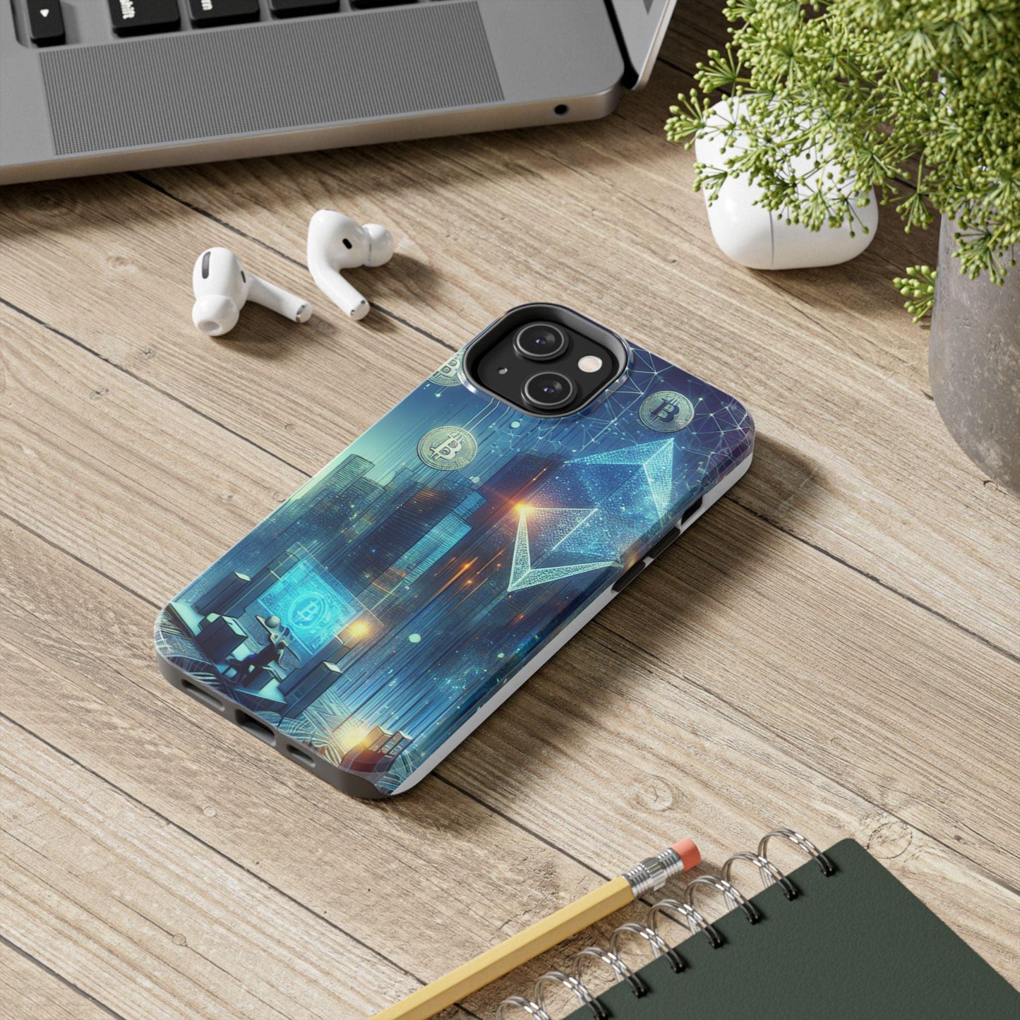 Phone Case - Cryptocurrency Enthusiasts Futuristic Design - Oceanfront Products