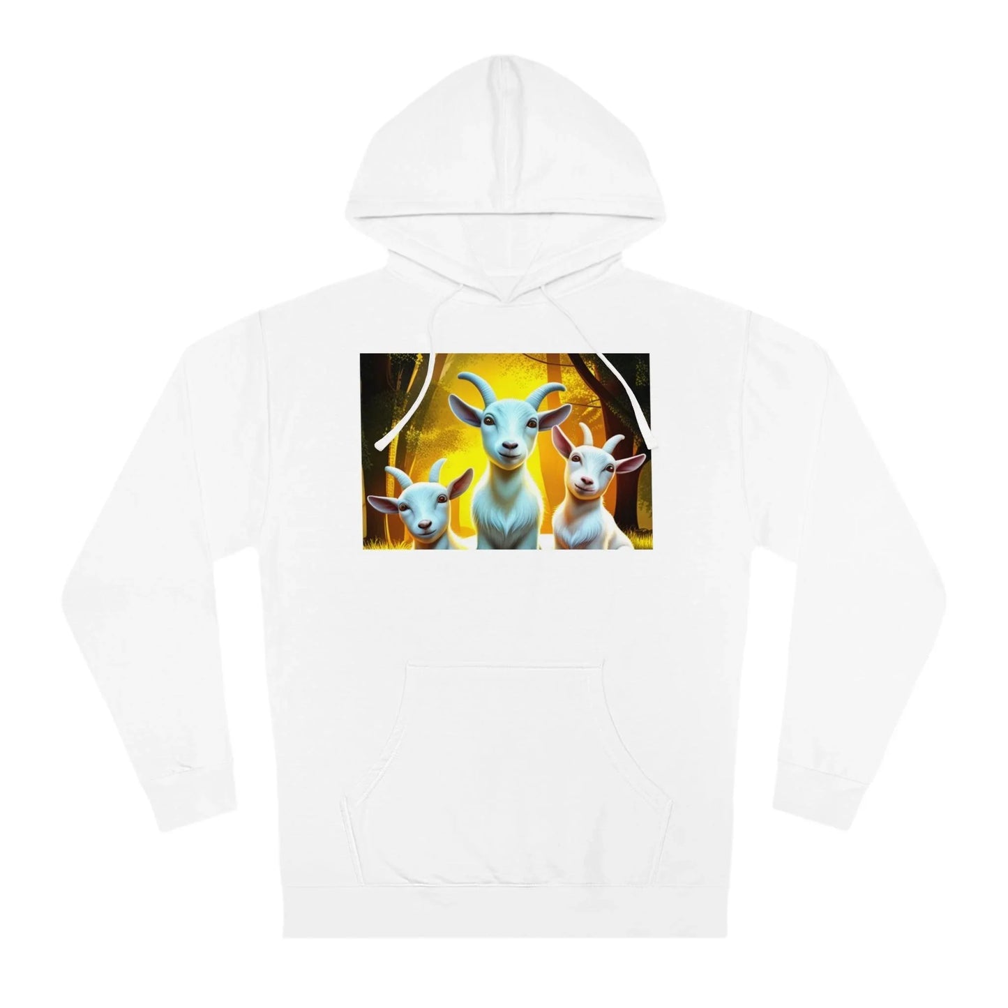 3D Vibrant Baby Goat Sweatshirt/Hoodie - A Unique Blend of Comfort and Whimsy - Oceanfront Products