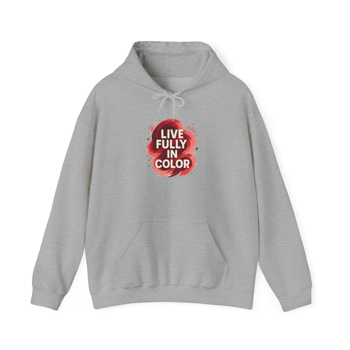 Hooded Sweatshirt Bold Color Palettes Cherry Coded
