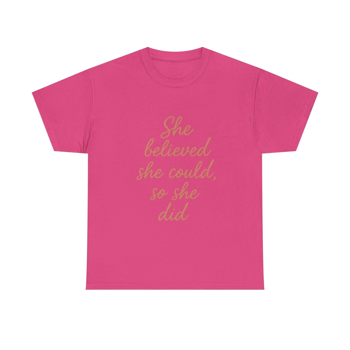 She Believed She Could, So She Did – Motivational Women’s Tee - Oceanfront Products
