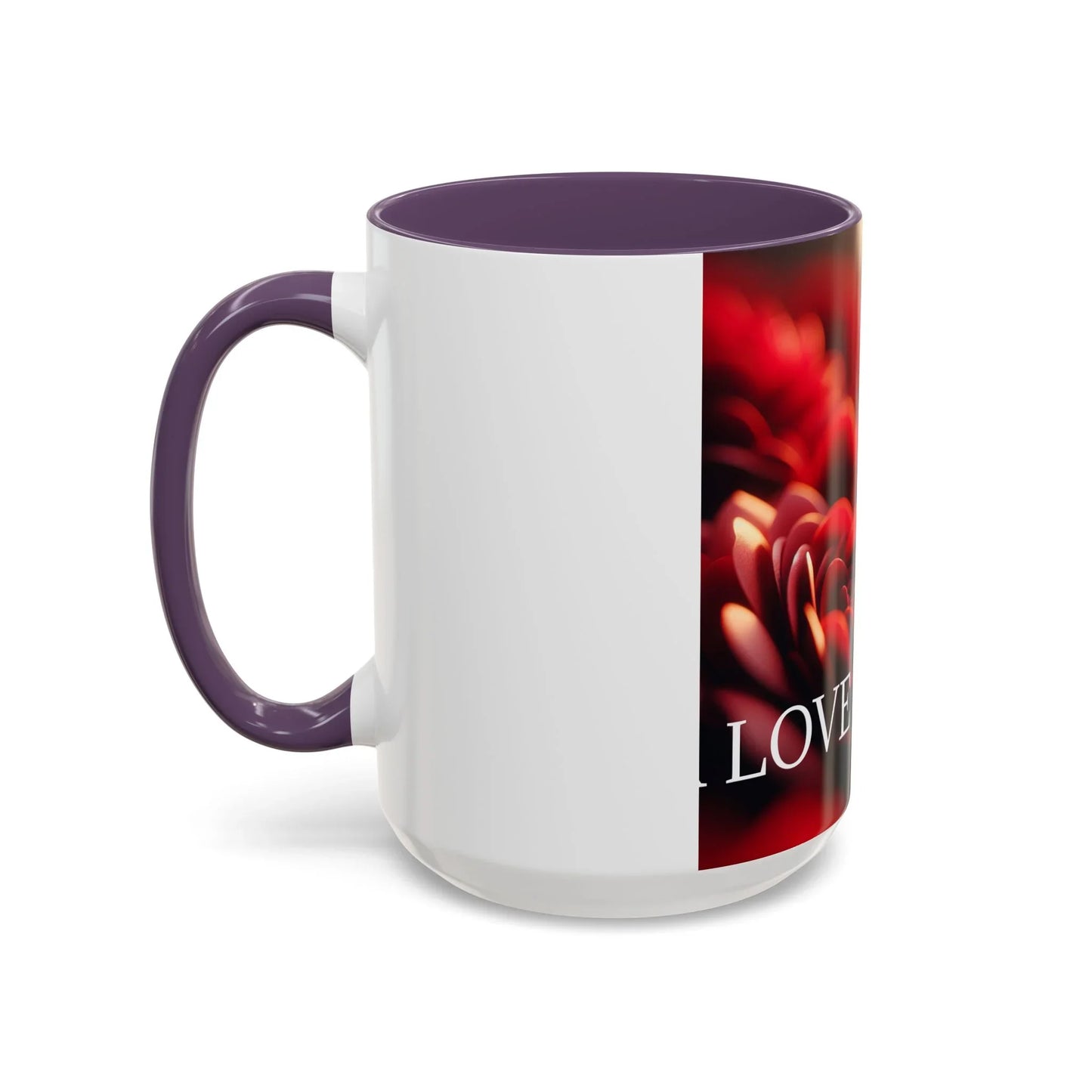 Mug - Rose Petal Timeless Love Accent Coffee Mug (11, 15oz) - Oceanfront Products