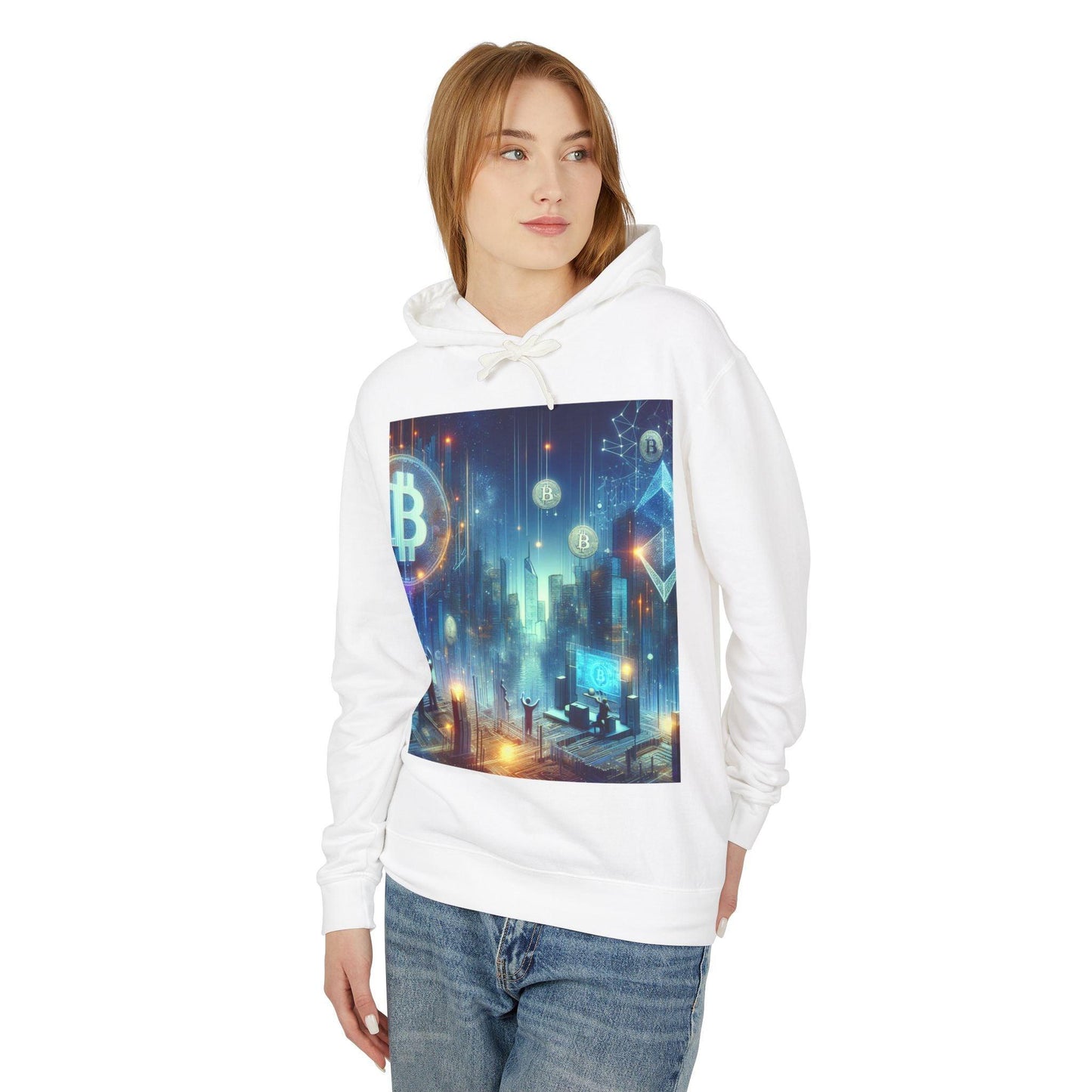 Futuristic Cryptocurrency Hoodie - Oceanfront Products