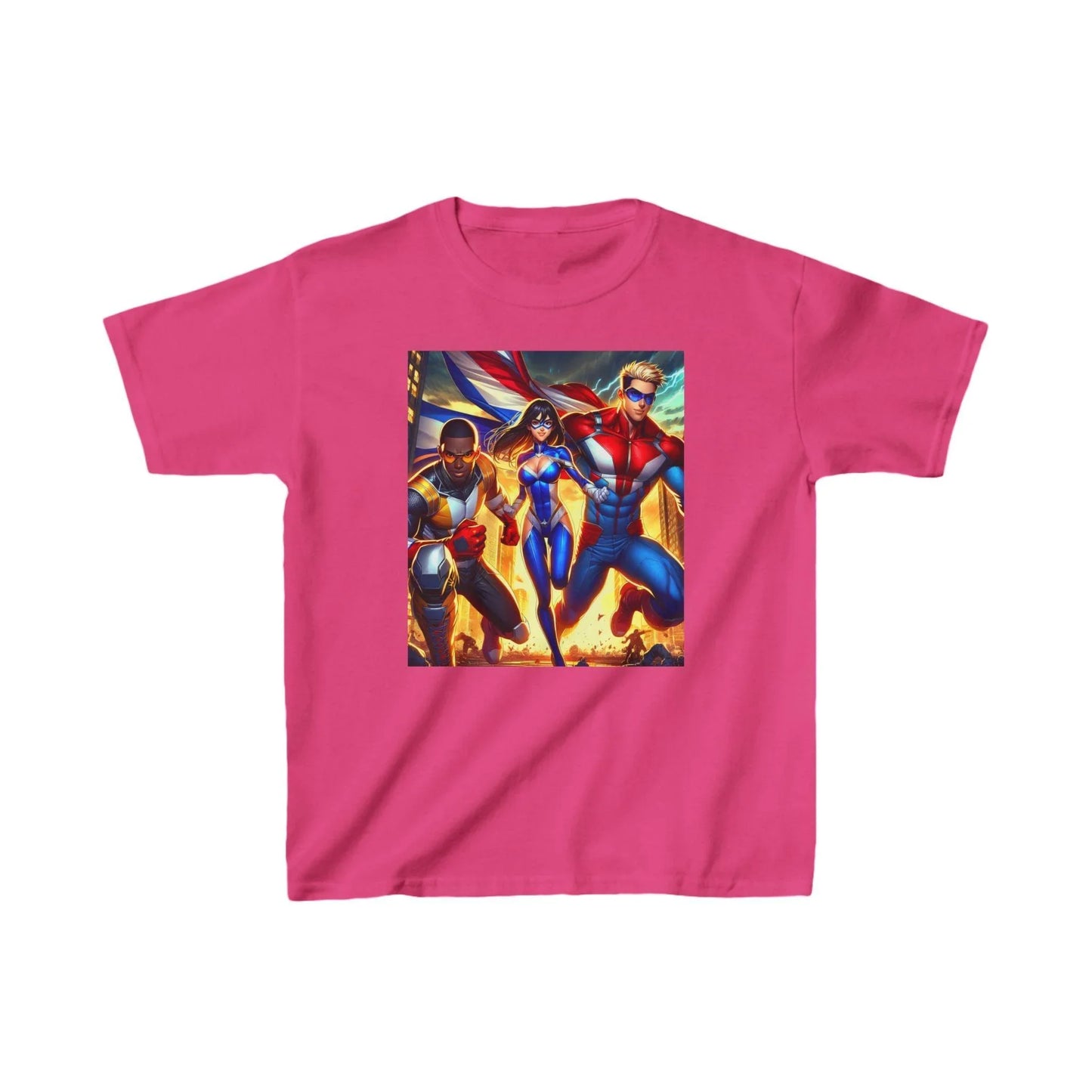 Superhero Kids Tee - Saving the World Design - Oceanfront Products