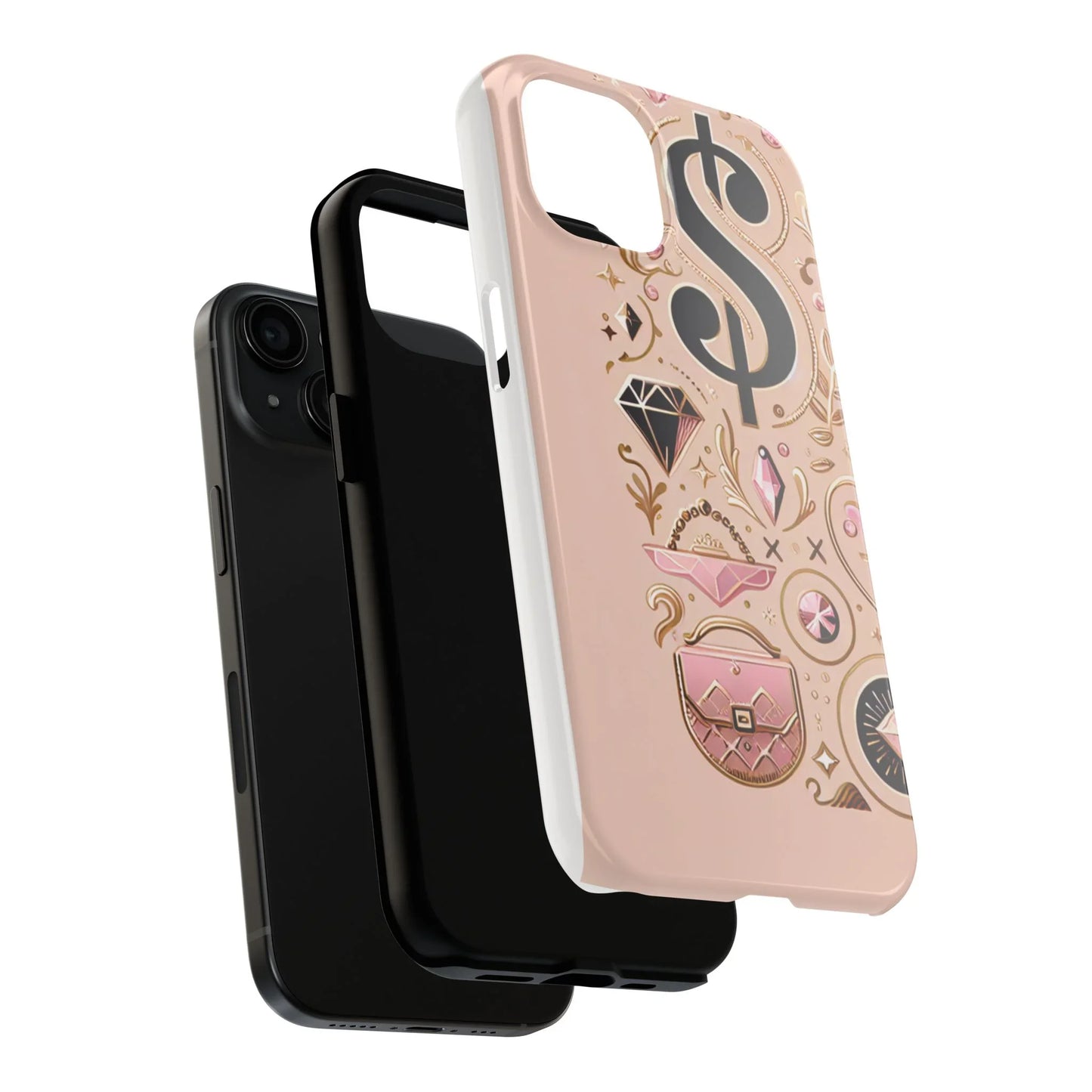 Phone Cases - Pink Rich Girl Pattern - Oceanfront Products