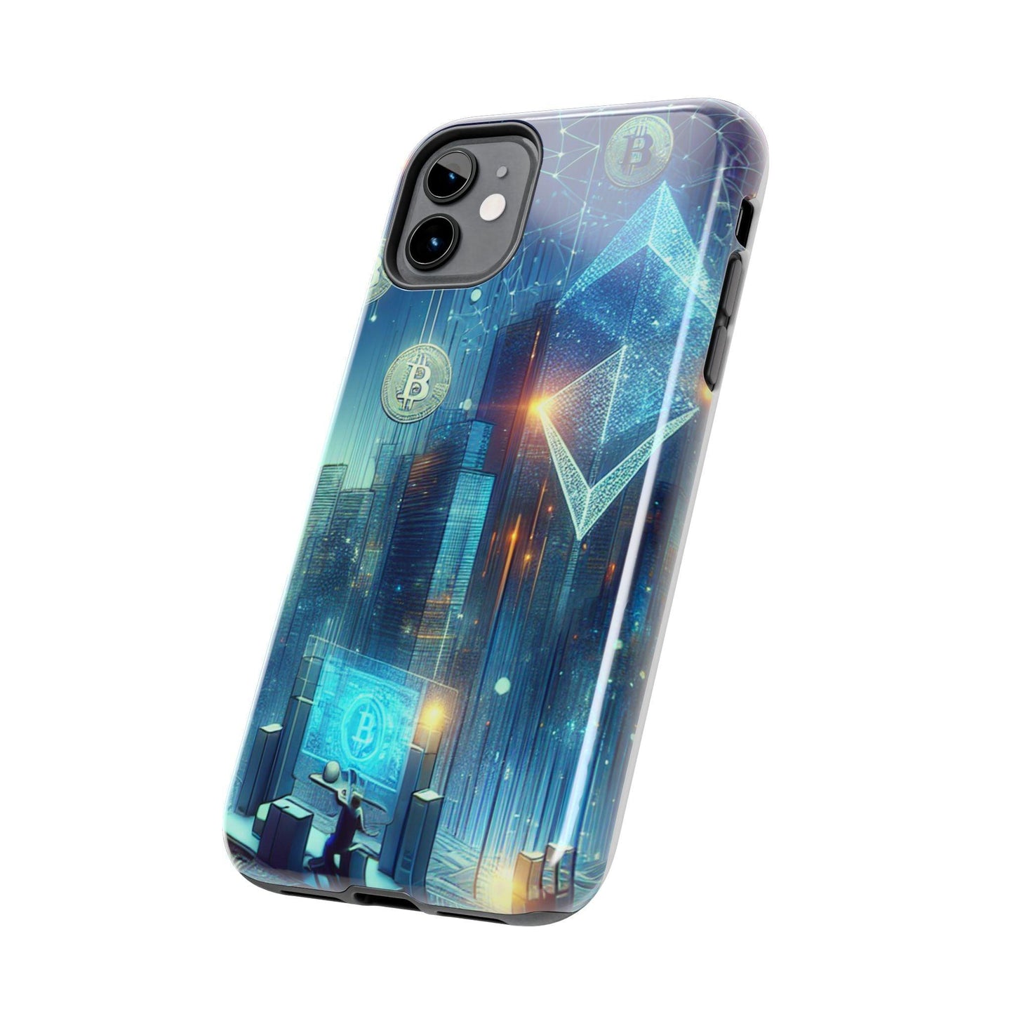 Phone Case - Cryptocurrency Enthusiasts Futuristic Design - Oceanfront Products