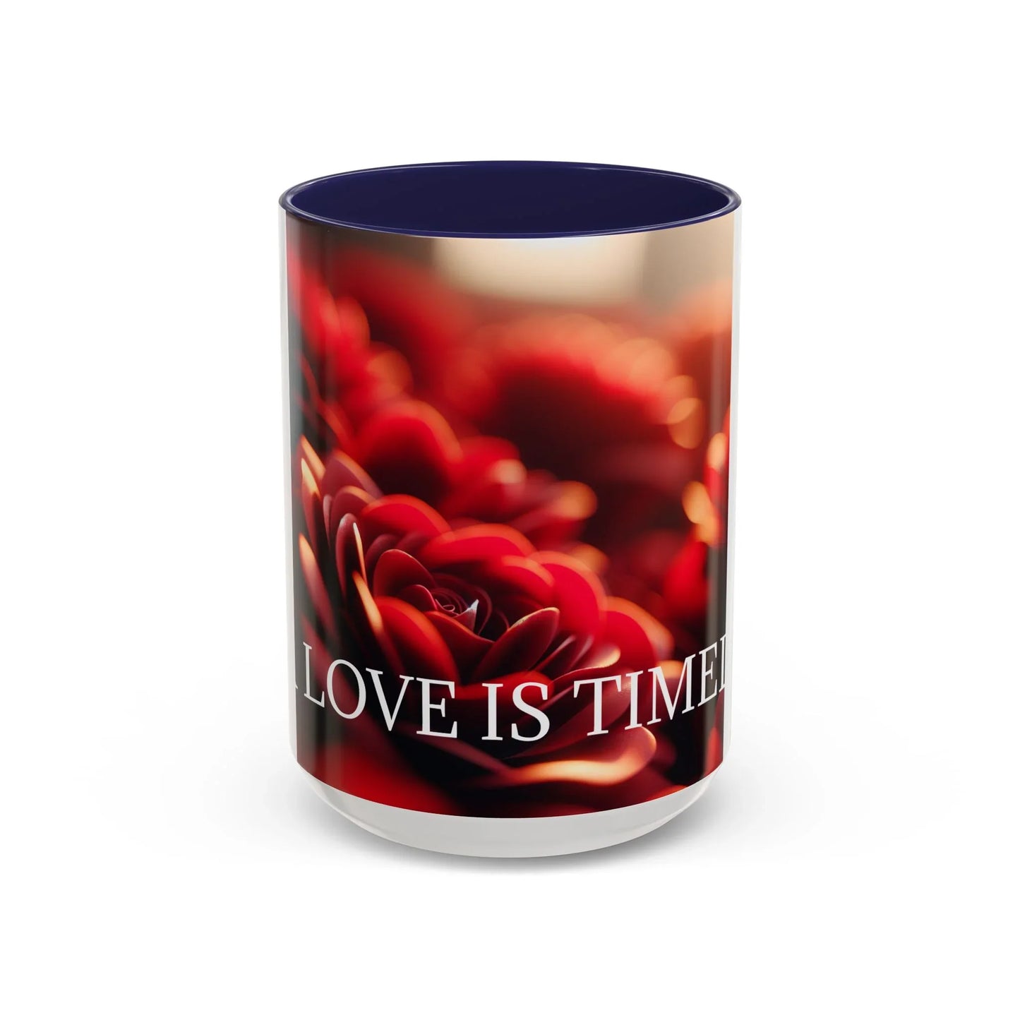 Mug - Rose Petal Timeless Love Accent Coffee Mug (11, 15oz) - Oceanfront Products