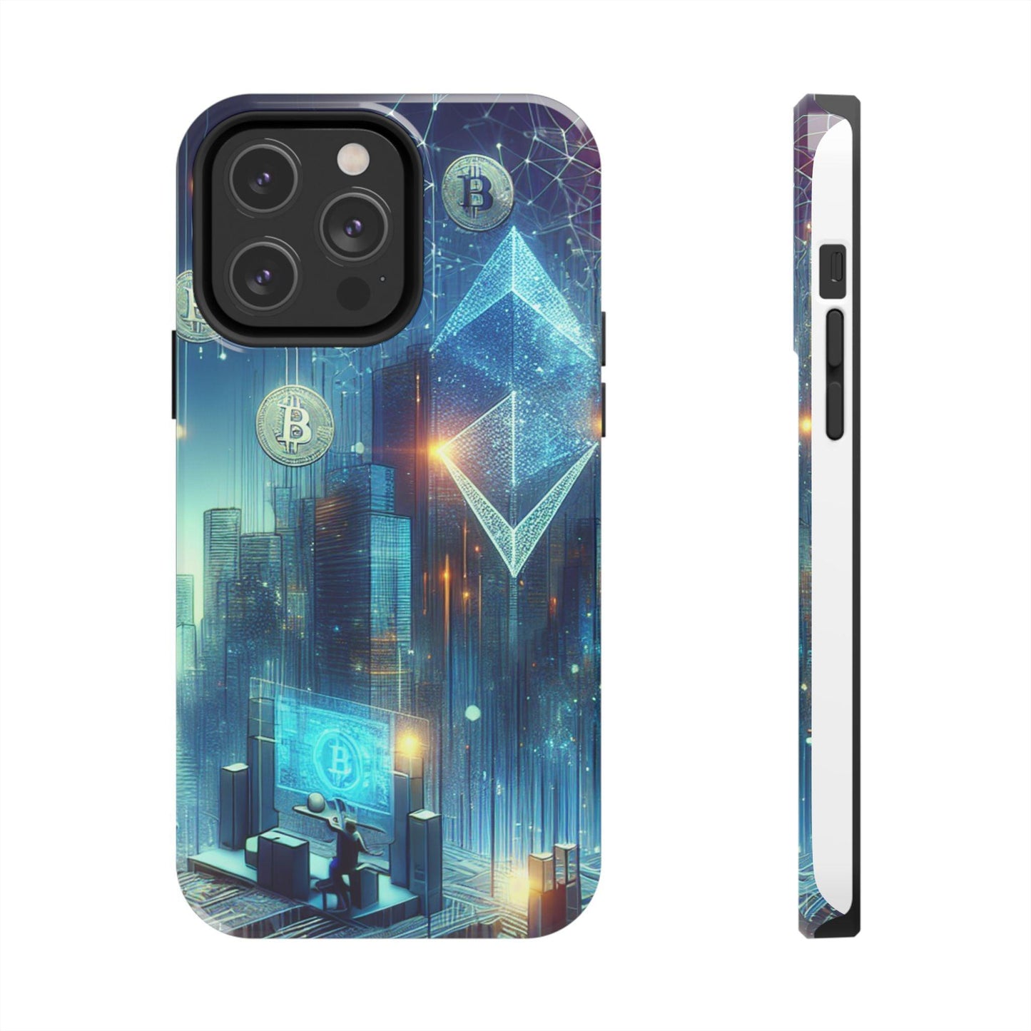Phone Case - Cryptocurrency Enthusiasts Futuristic Design - Oceanfront Products