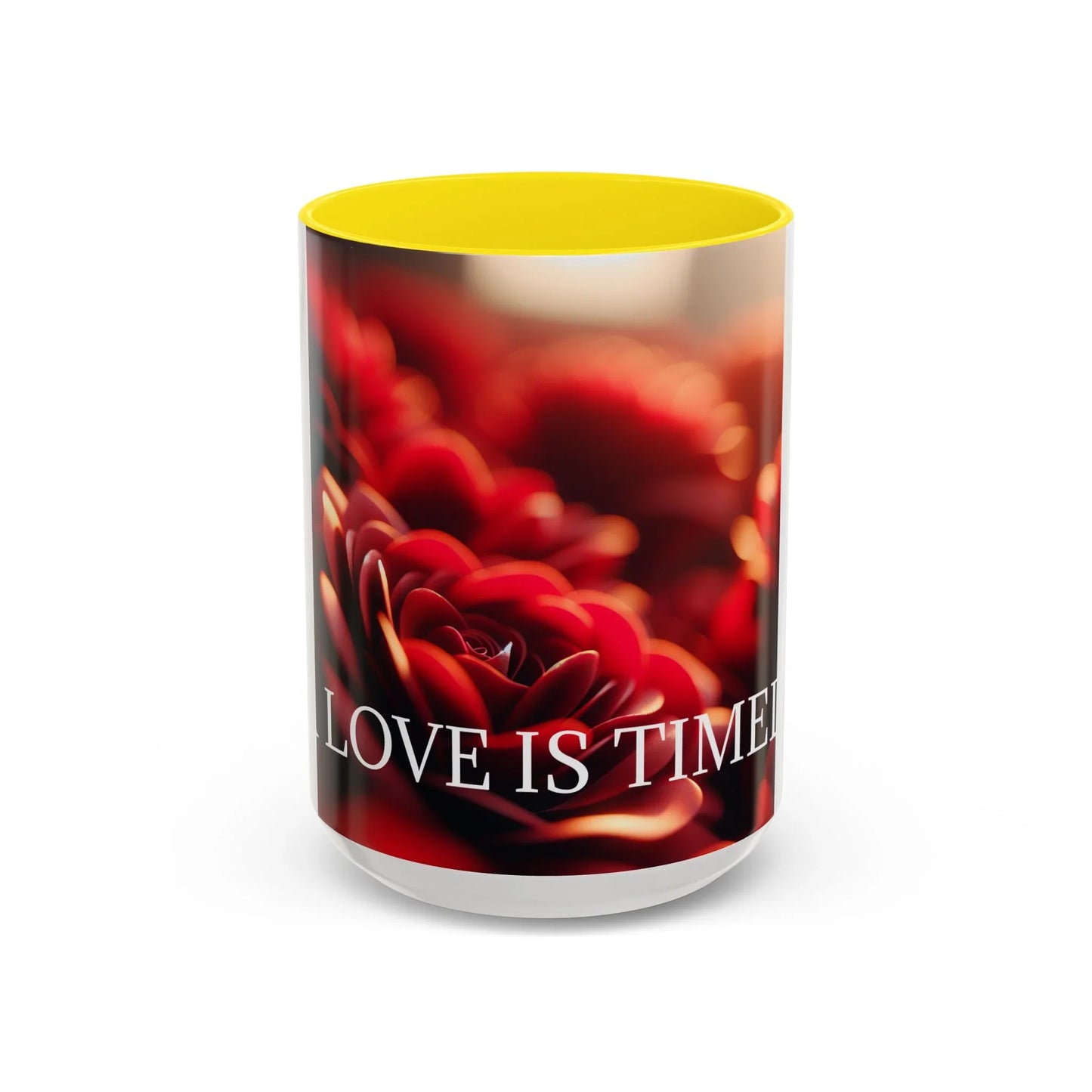 Mug - Rose Petal Timeless Love Accent Coffee Mug (11, 15oz) - Oceanfront Products