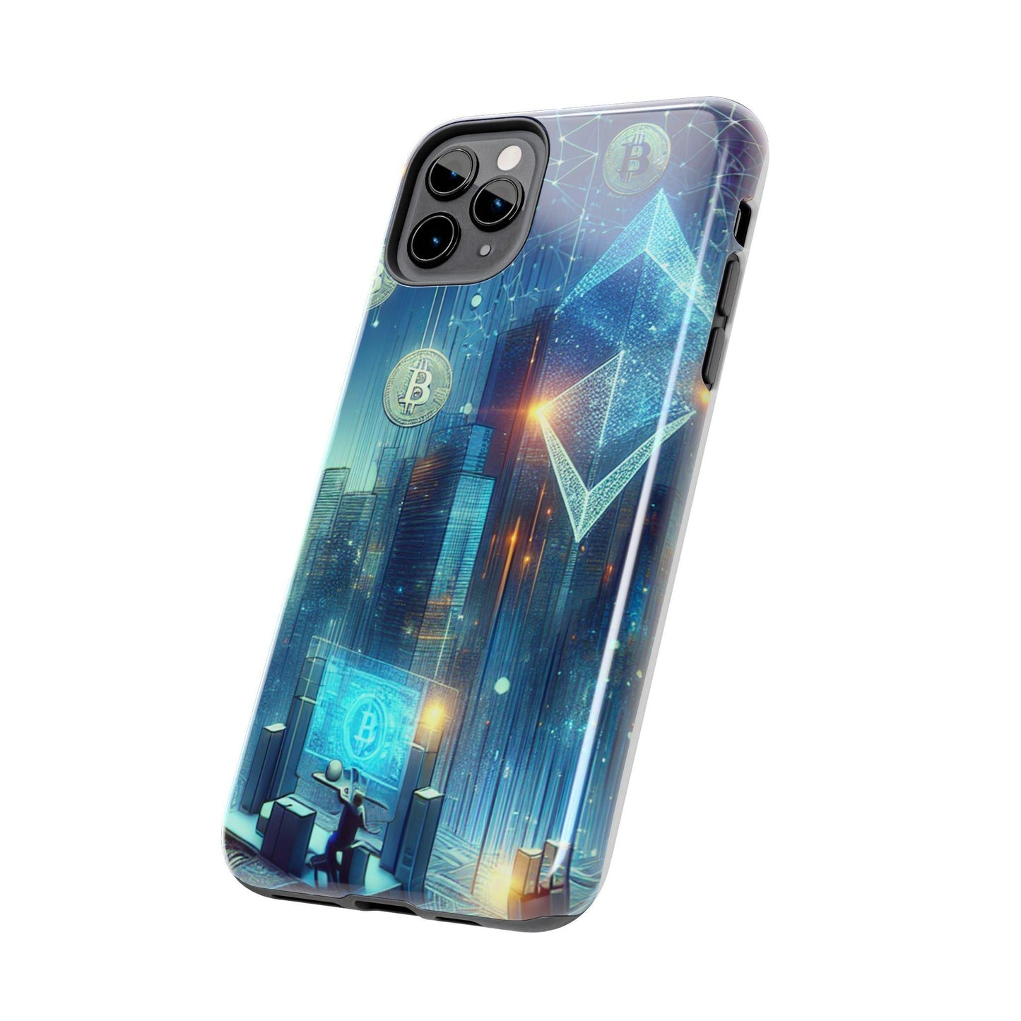 Phone Case - Cryptocurrency Enthusiasts Futuristic Design - Oceanfront Products