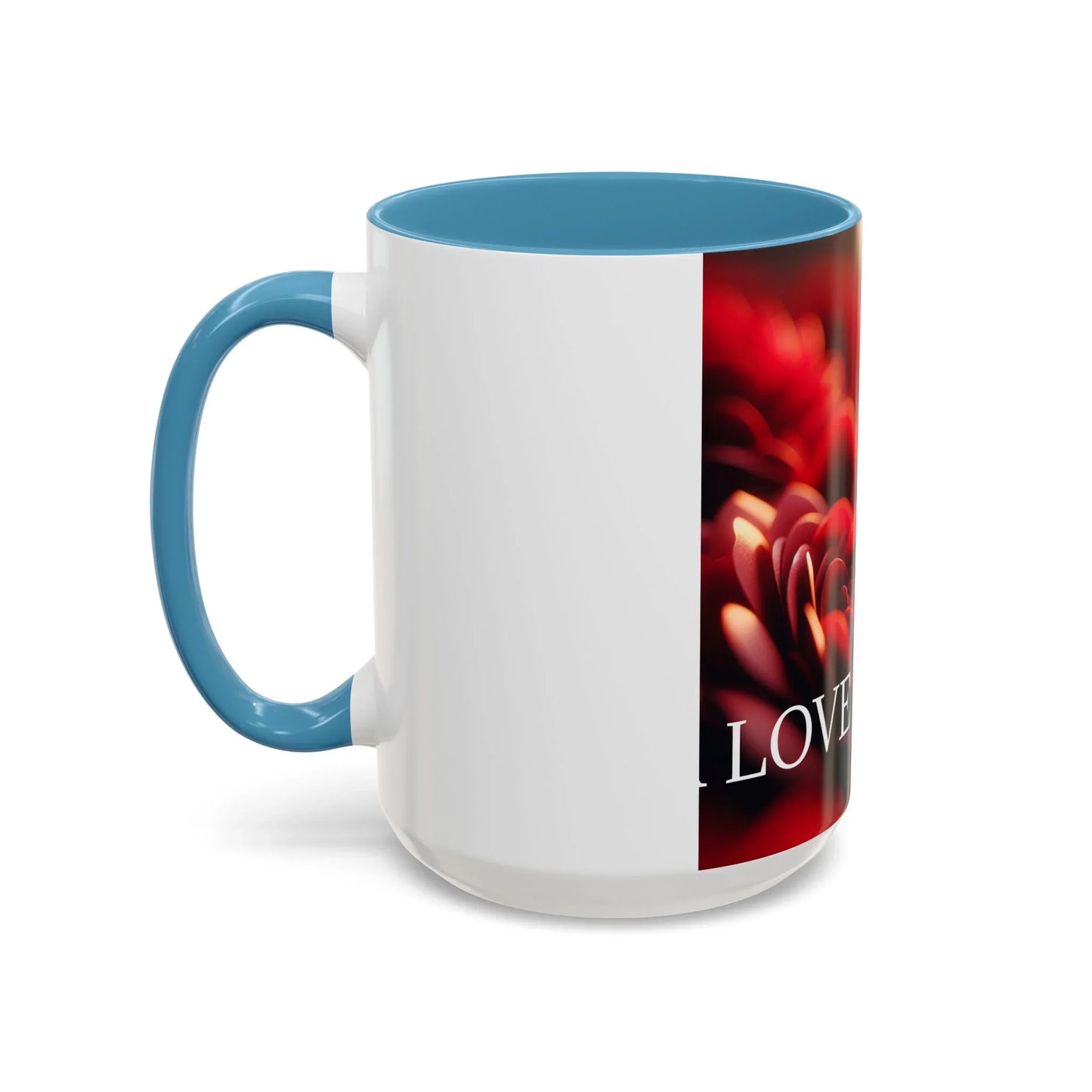 Mug - Rose Petal Timeless Love Accent Coffee Mug (11, 15oz) - Oceanfront Products