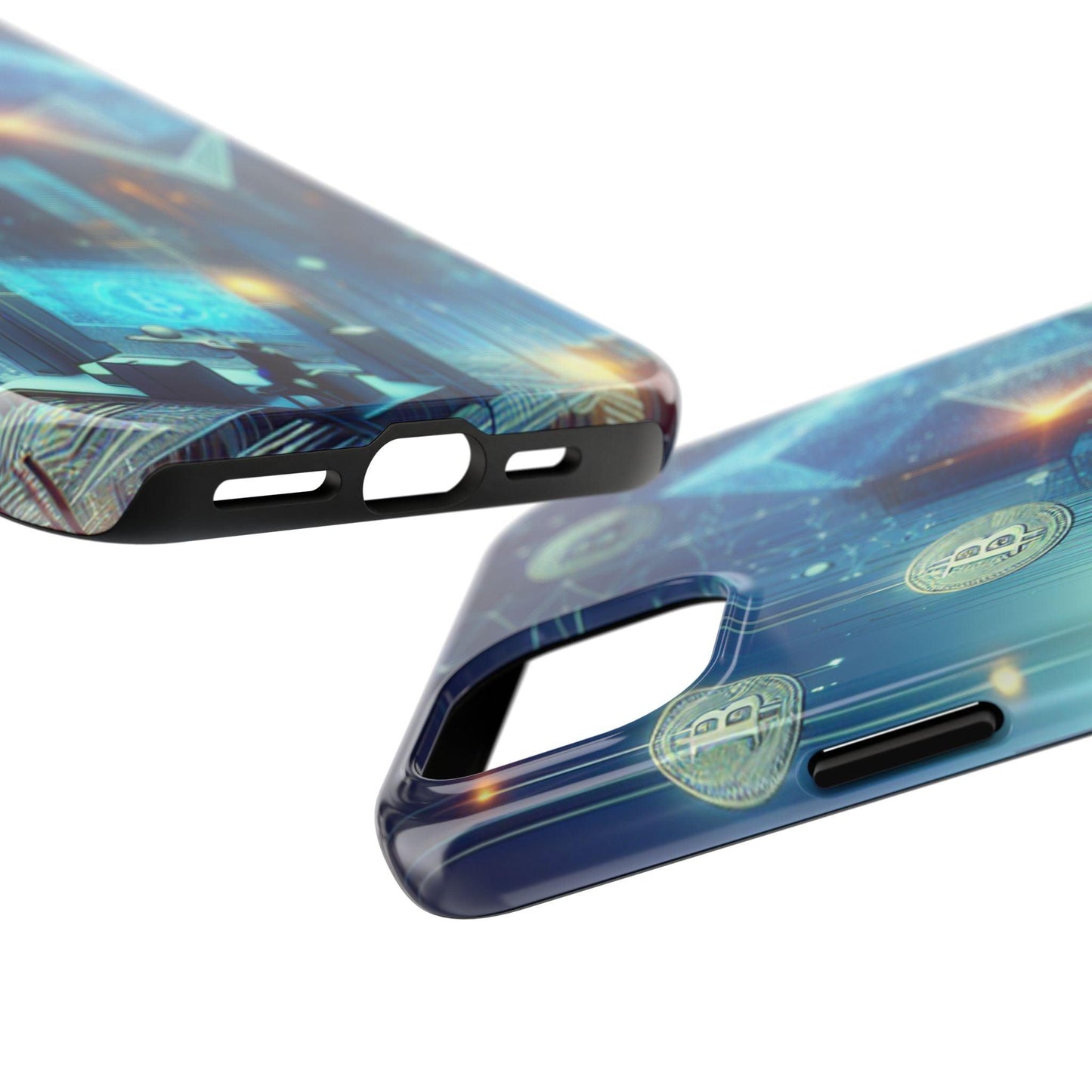 Phone Case - Cryptocurrency Enthusiasts Futuristic Design - Oceanfront Products