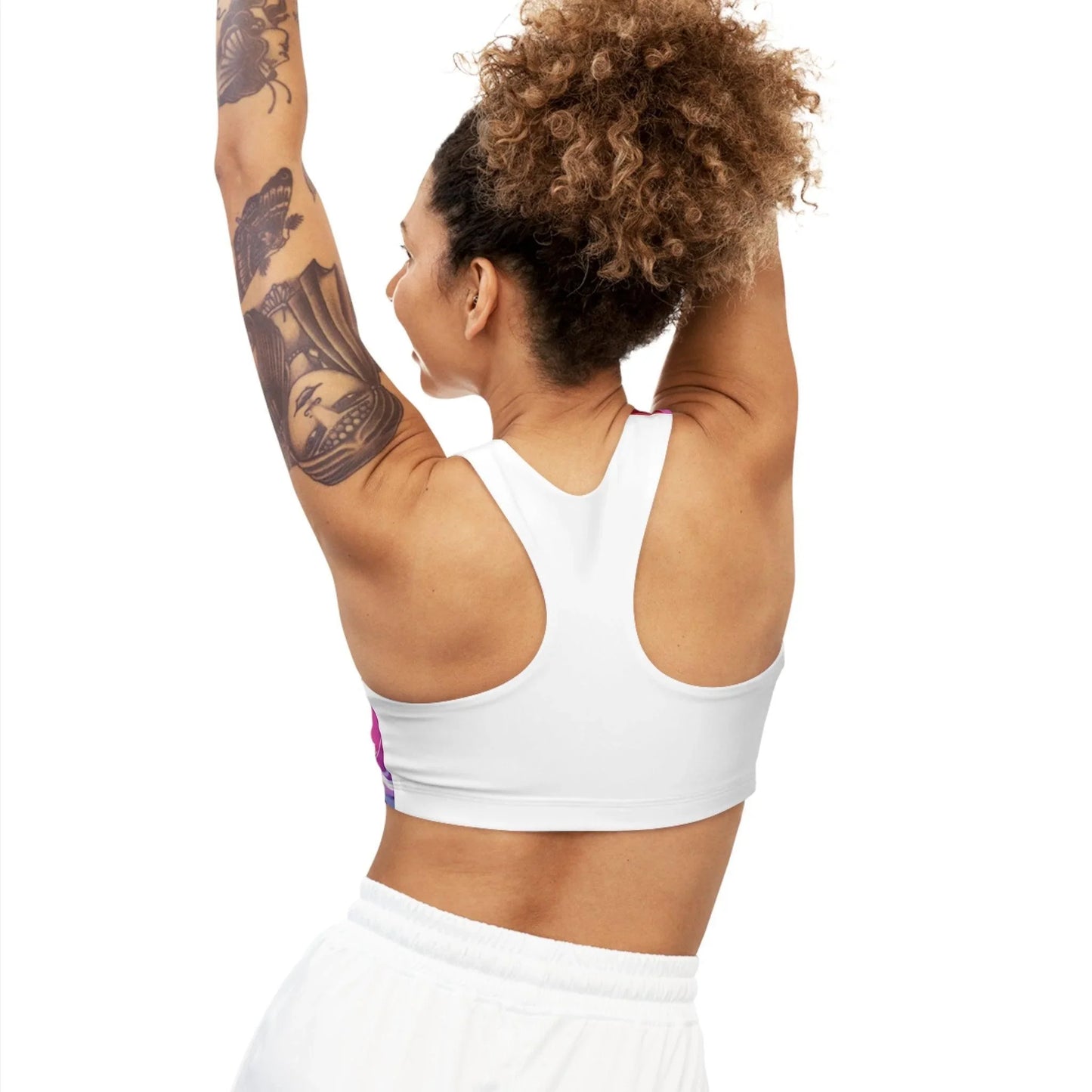 Vibrant Goat-Themed Sports Bra: Energize Your Workout with Playful Style - Oceanfront Products