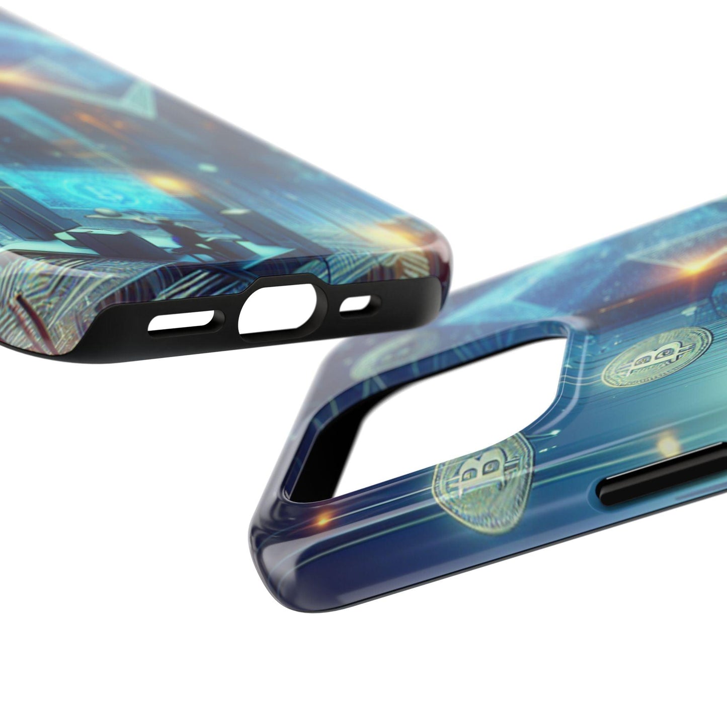 Phone Case - Cryptocurrency Enthusiasts Futuristic Design - Oceanfront Products
