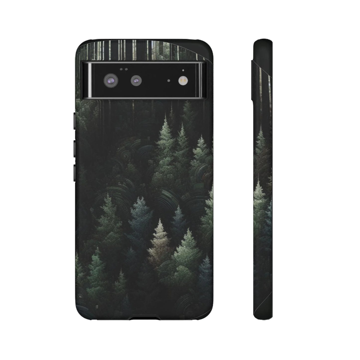 Phone Cases - Deep Dark Forest Nature Design - Oceanfront Products
