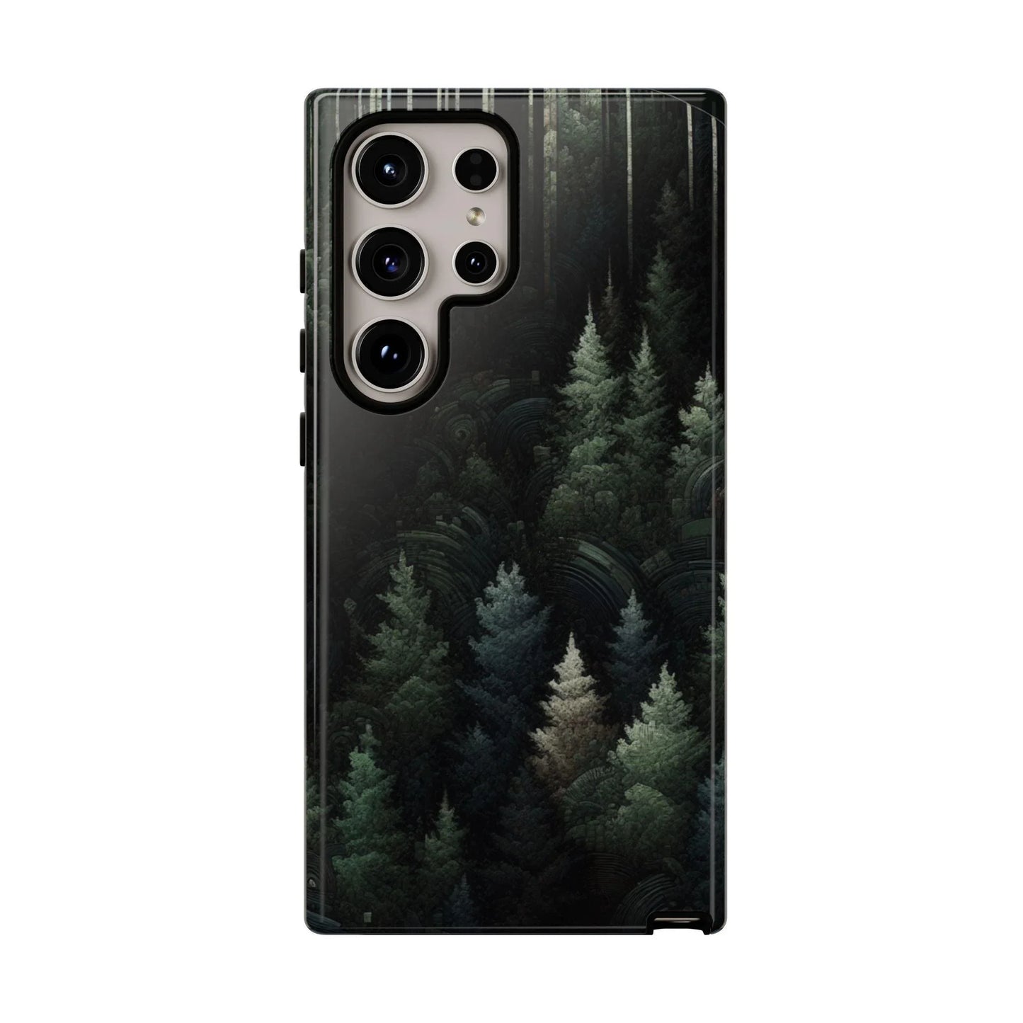 Phone Cases - Deep Dark Forest Nature Design - Oceanfront Products