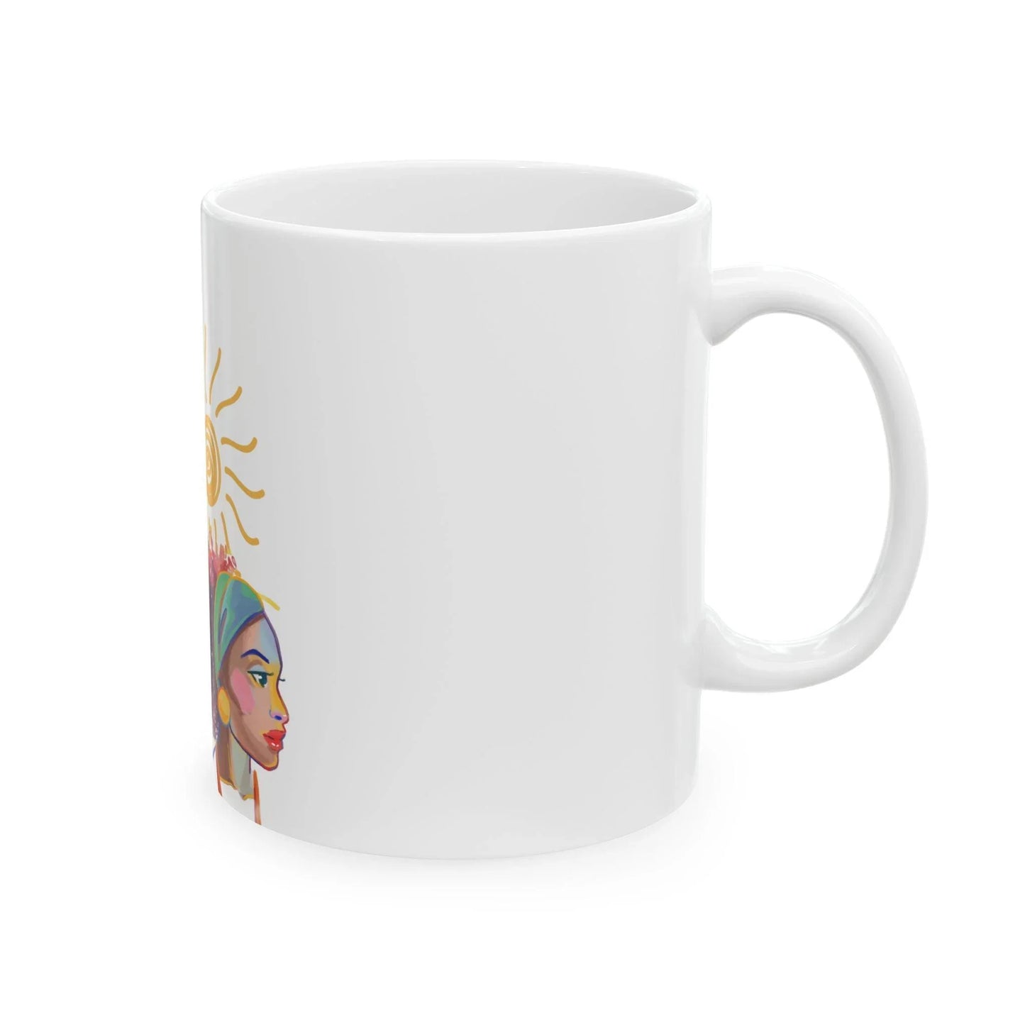 Three Queens Women's Black Graphic coffee cup - Oceanfront Products