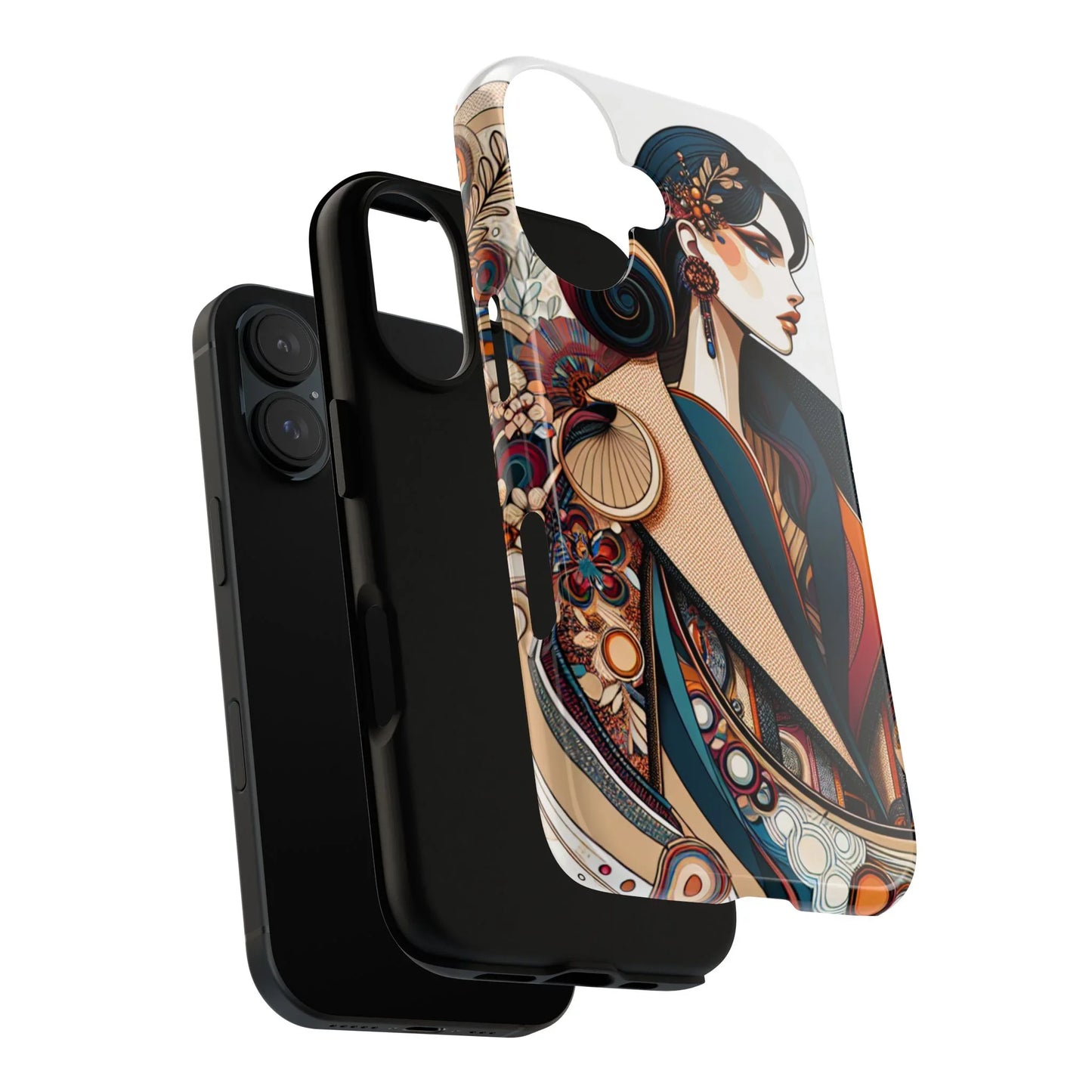 Phone Cases - Beautiful Woman Bright Colors - Oceanfront Products