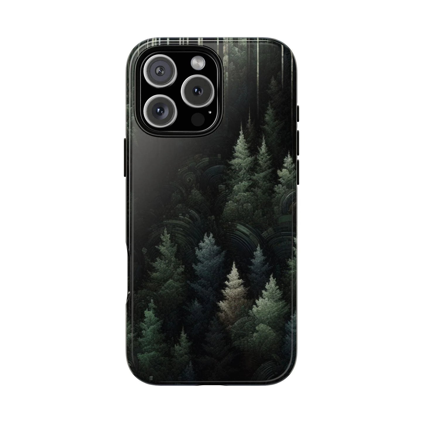 Phone Cases - Deep Dark Forest Nature Design - Oceanfront Products