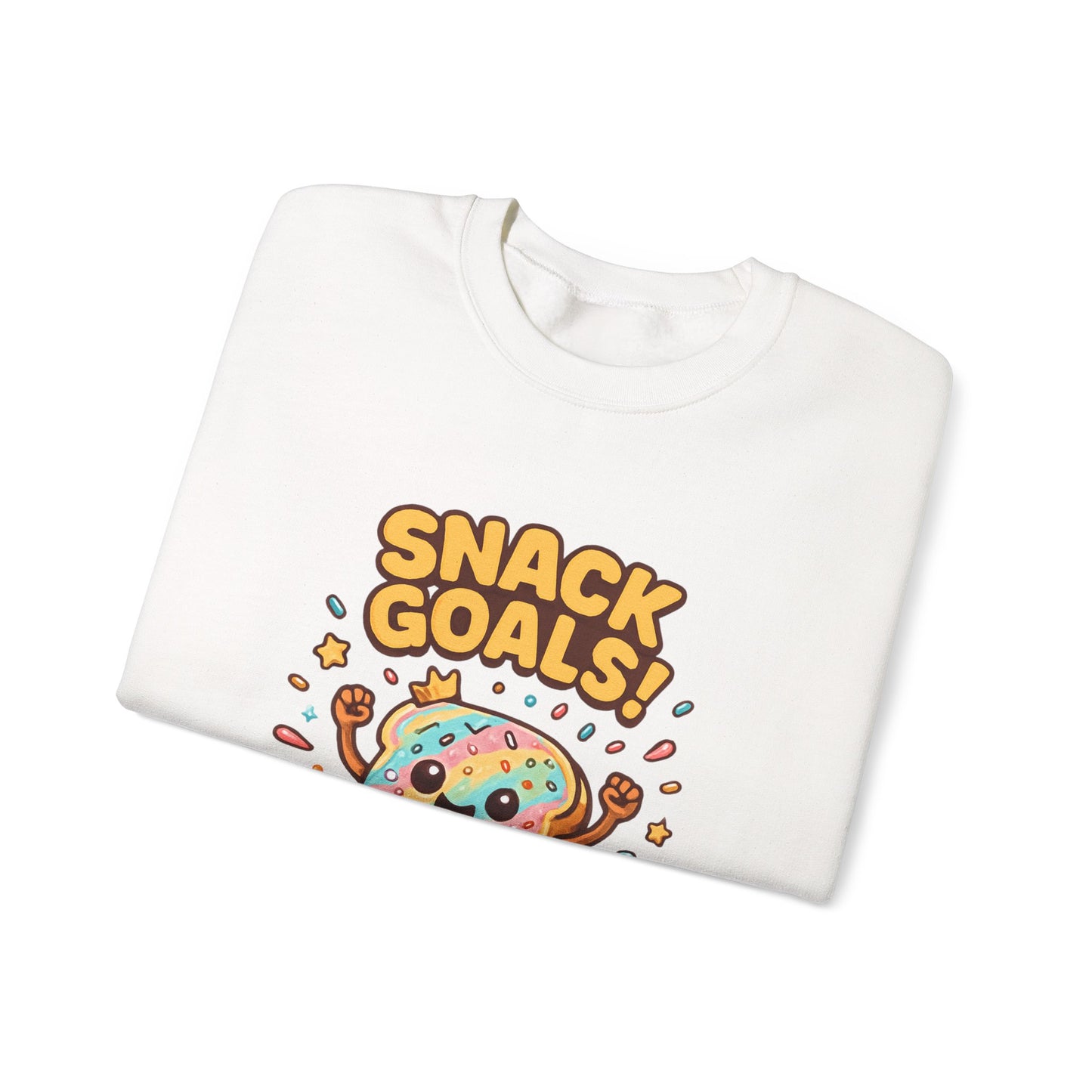 Snack Goals Sweatshirt, Foodie Gift, Comfortable Crewneck, Unisex Jumper, Funny