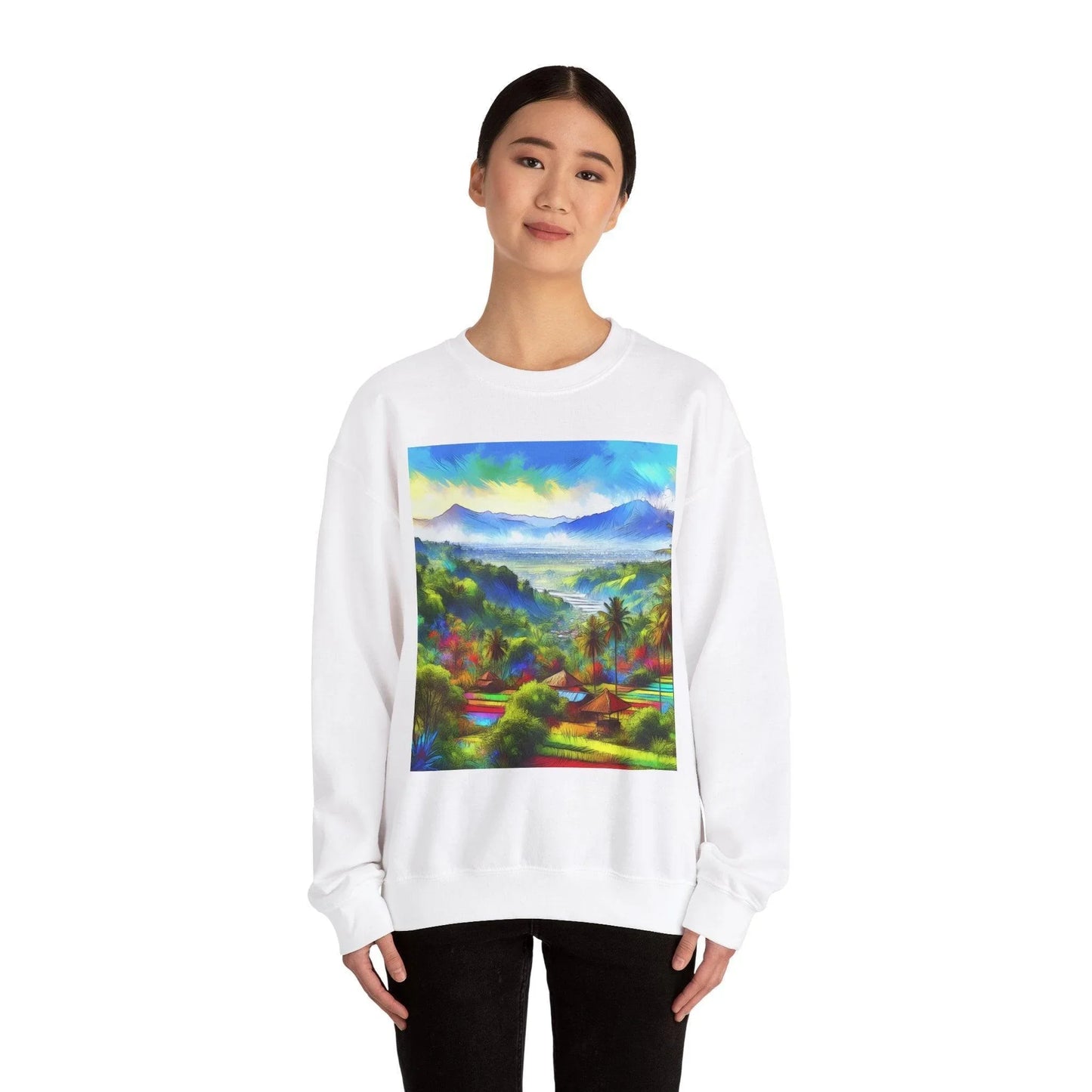 Mountain Watercolor Sweatshirt - Oceanfront Products