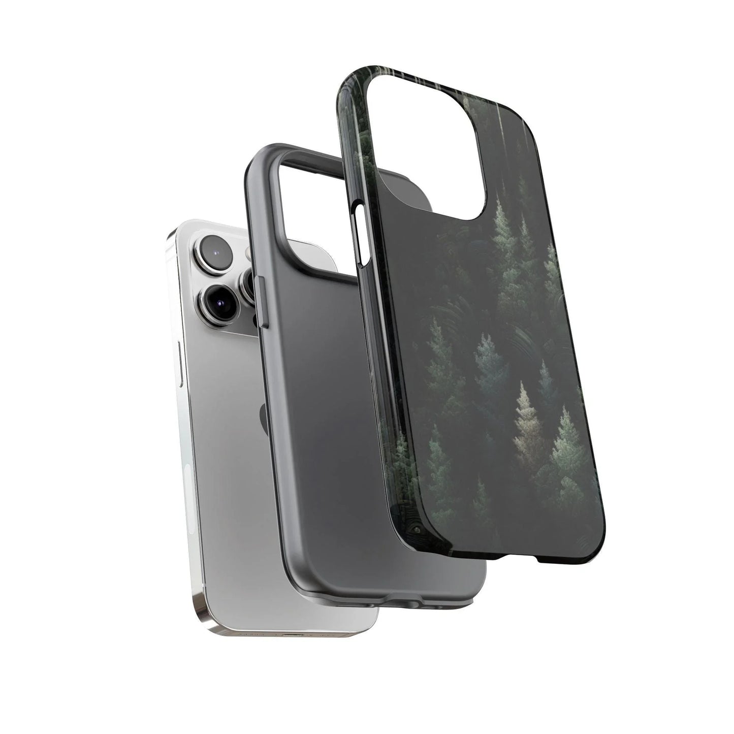 Phone Cases - Deep Dark Forest Nature Design - Oceanfront Products