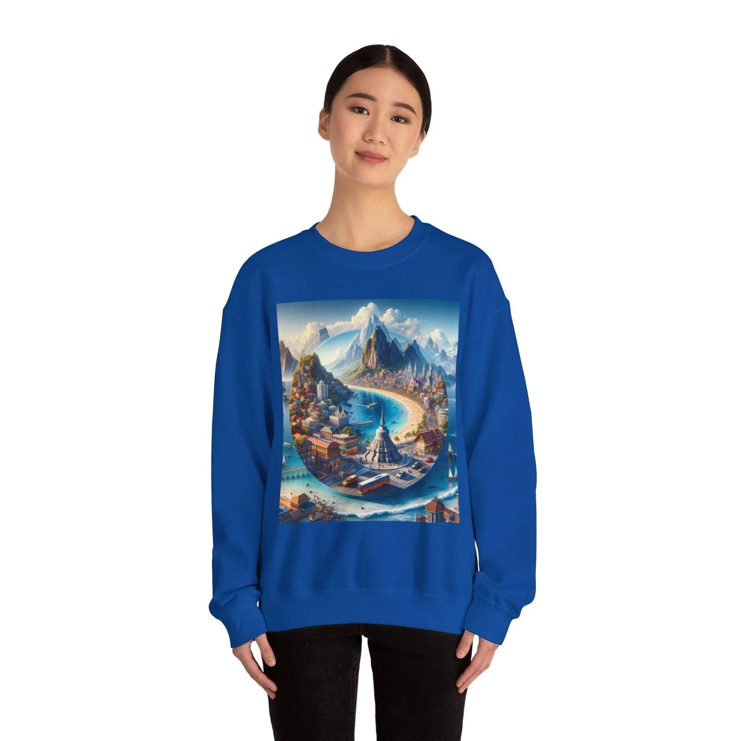 High-Quality 3D Travel and Exploration SweatShirt: Journey in Style - Oceanfront Products