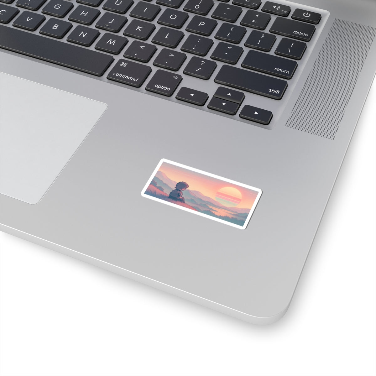 Lo-fi Anime/Vaporwave Kiss-Cut Stickers