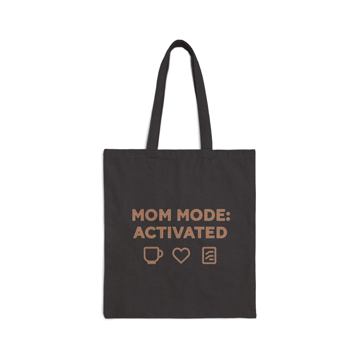 Mom Mode Activated Cotton Canvas Tote Bag – Stylish & Practical for Busy Moms - Oceanfront Products