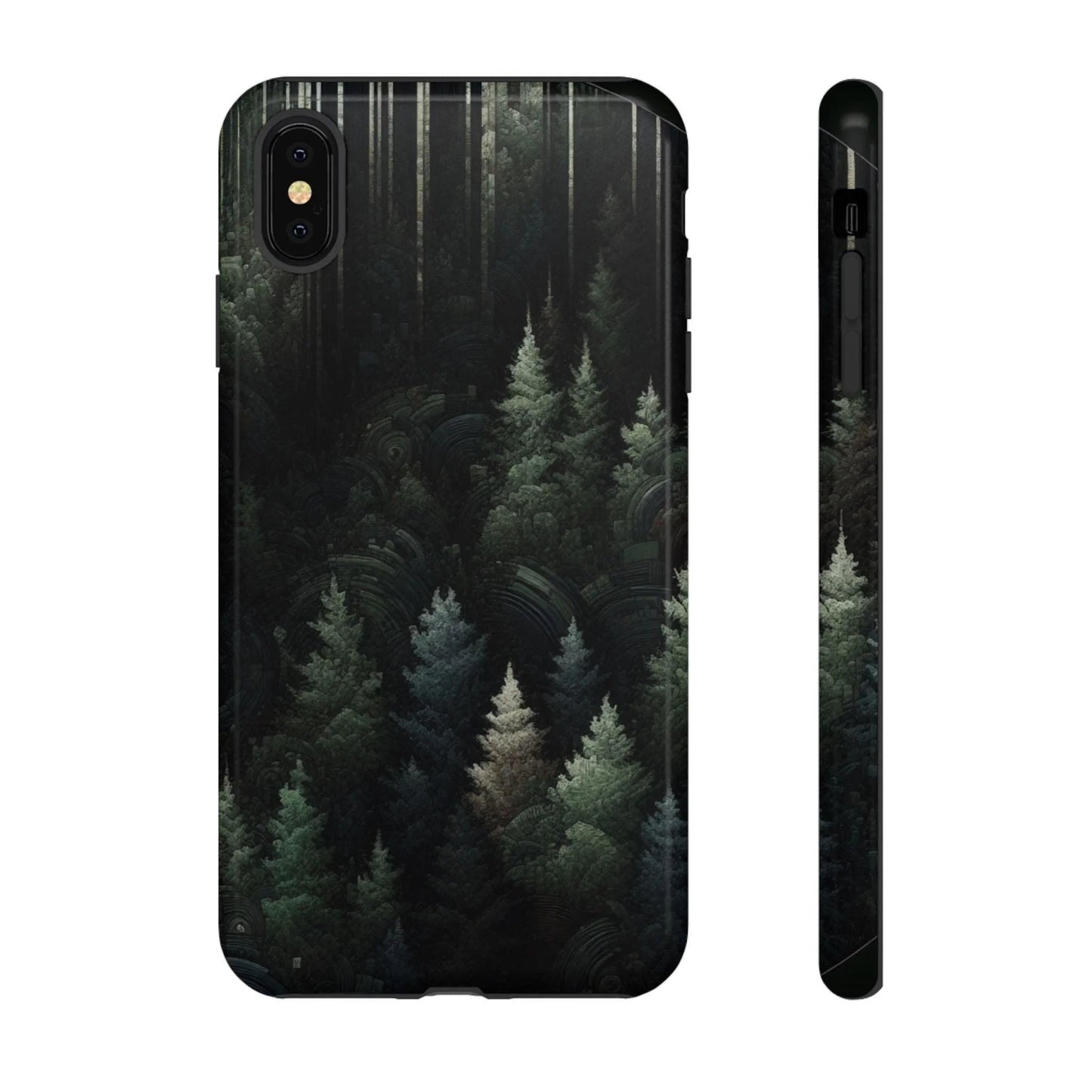 Phone Cases - Deep Dark Forest Nature Design - Oceanfront Products