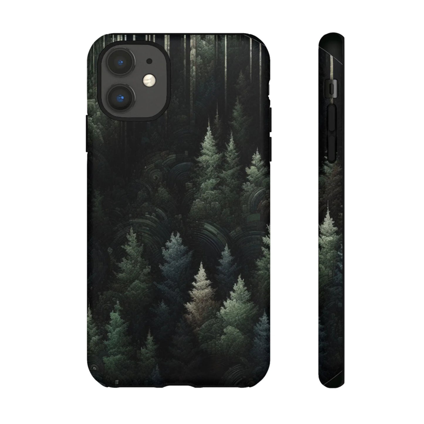 Phone Cases - Deep Dark Forest Nature Design - Oceanfront Products