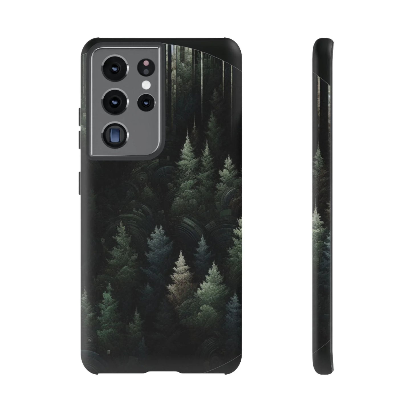 Phone Cases - Deep Dark Forest Nature Design - Oceanfront Products