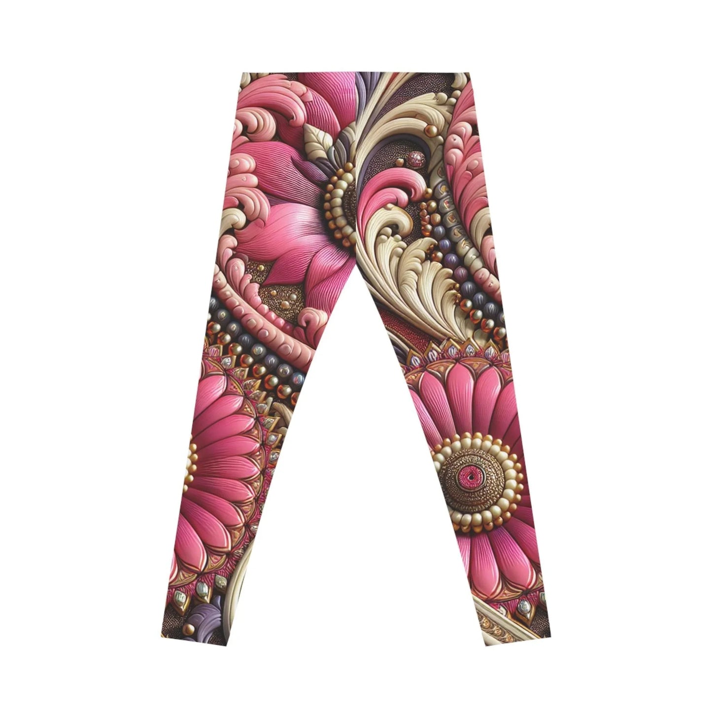 Pink Flower Leggings - Oceanfront Products