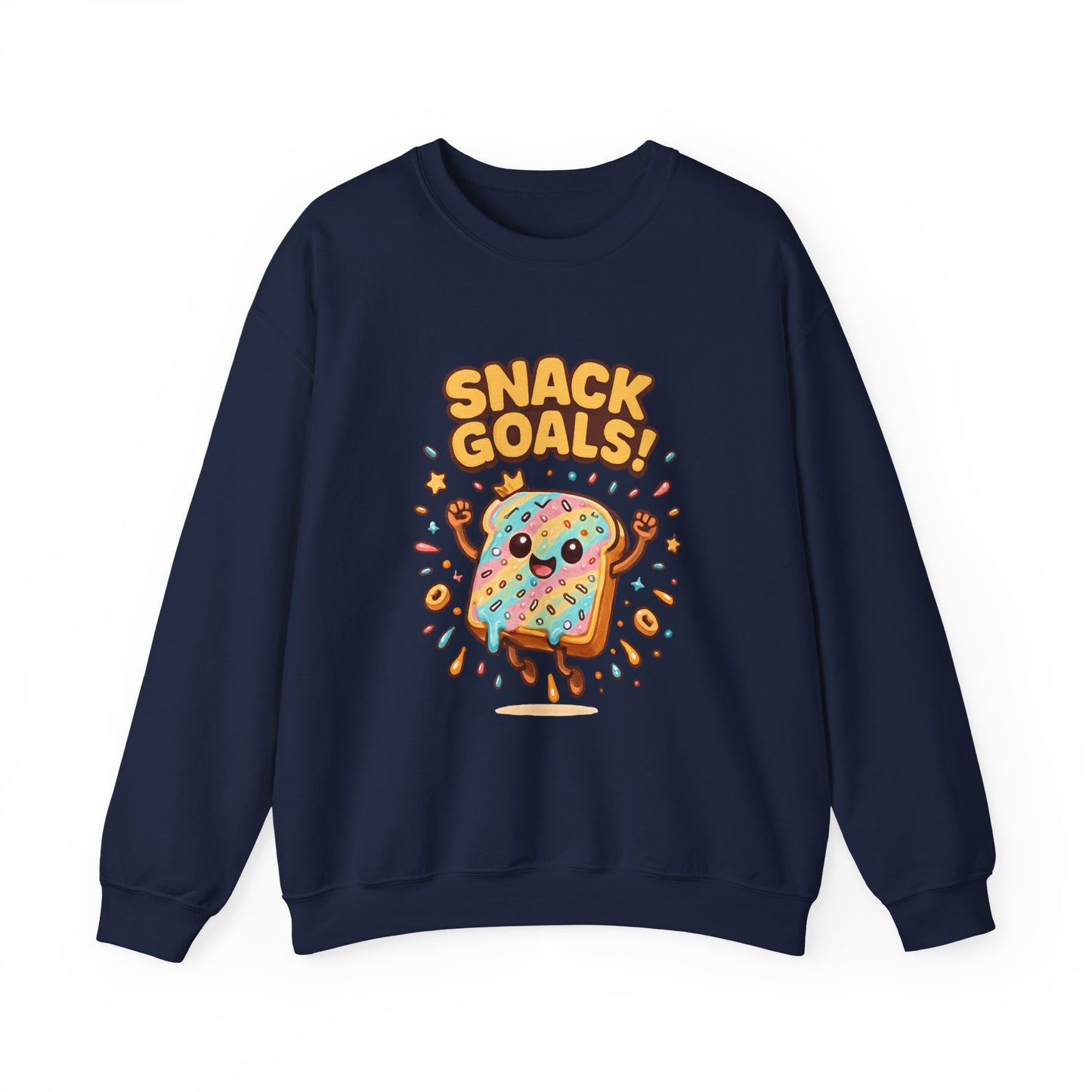 Snack Goals Sweatshirt, Foodie Gift, Comfortable Crewneck, Unisex Jumper, Funny